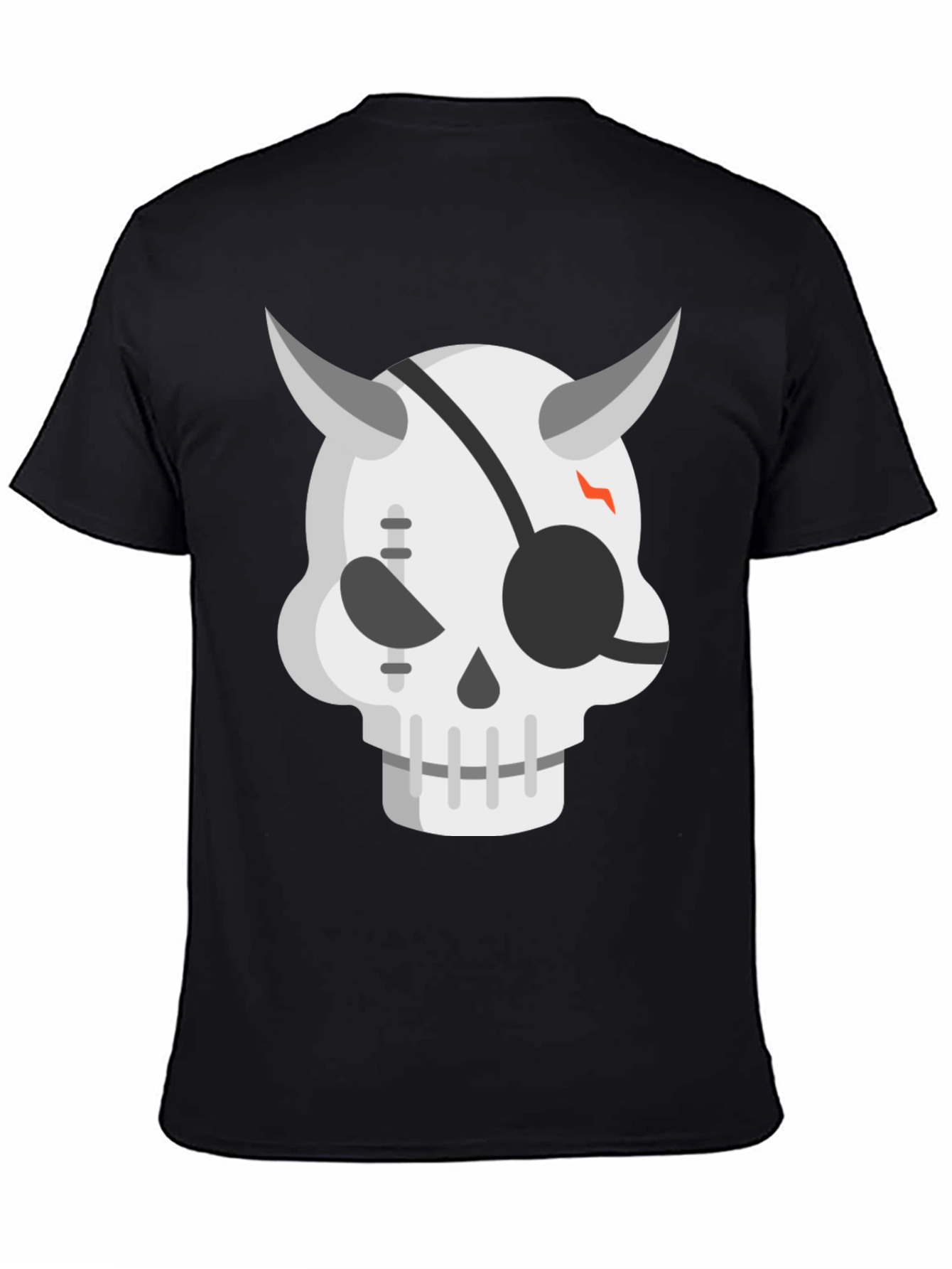 Devil Skull Graphic Tee - Cool Edgy Mens T-Shirt