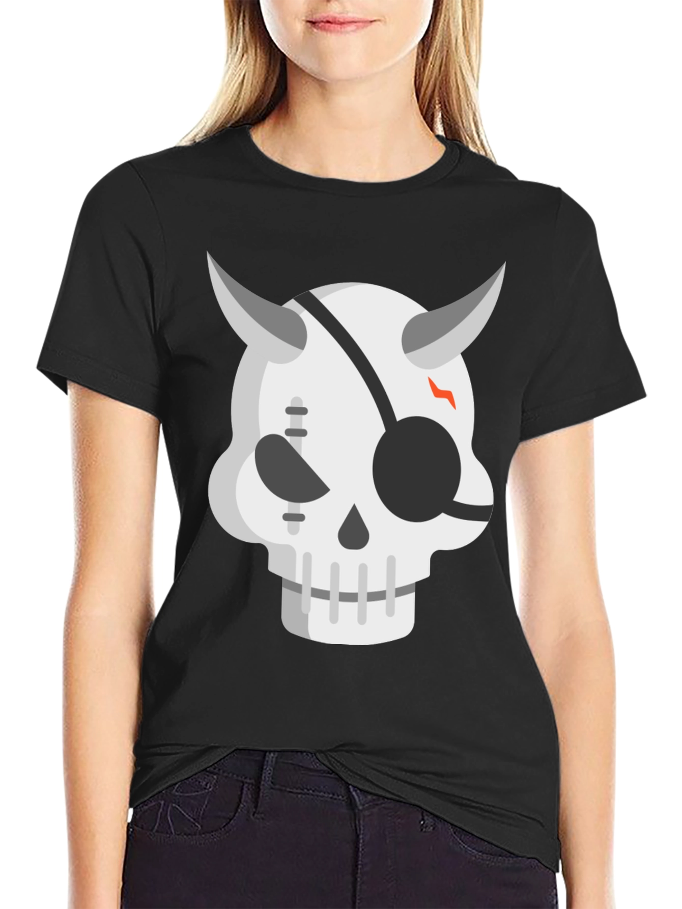 Devil Skull Graphic Tee - Cool Edgy Mens T-Shirt