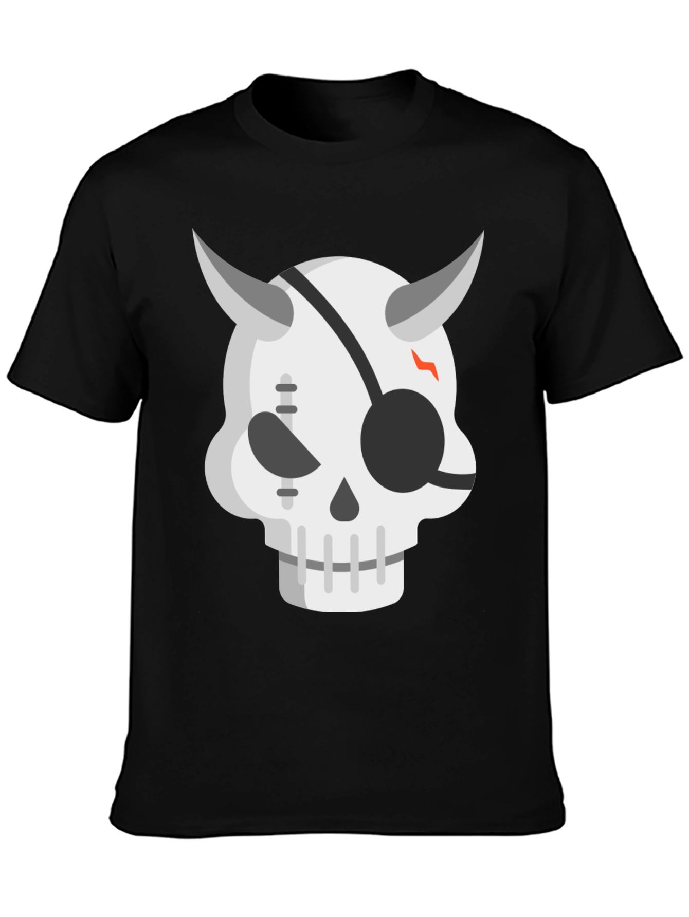 Devil Skull Graphic Tee - Cool Edgy Mens T-Shirt