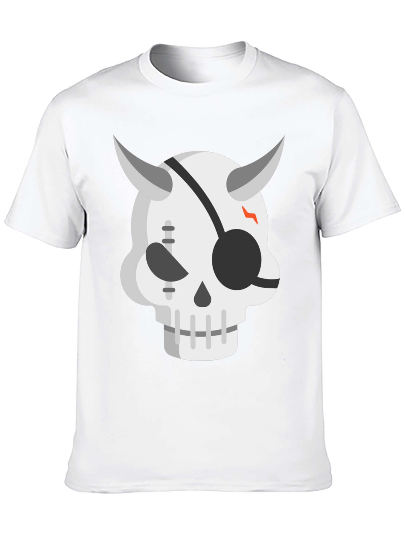 Devil Skull Graphic Tee - Cool Edgy Mens T-Shirt