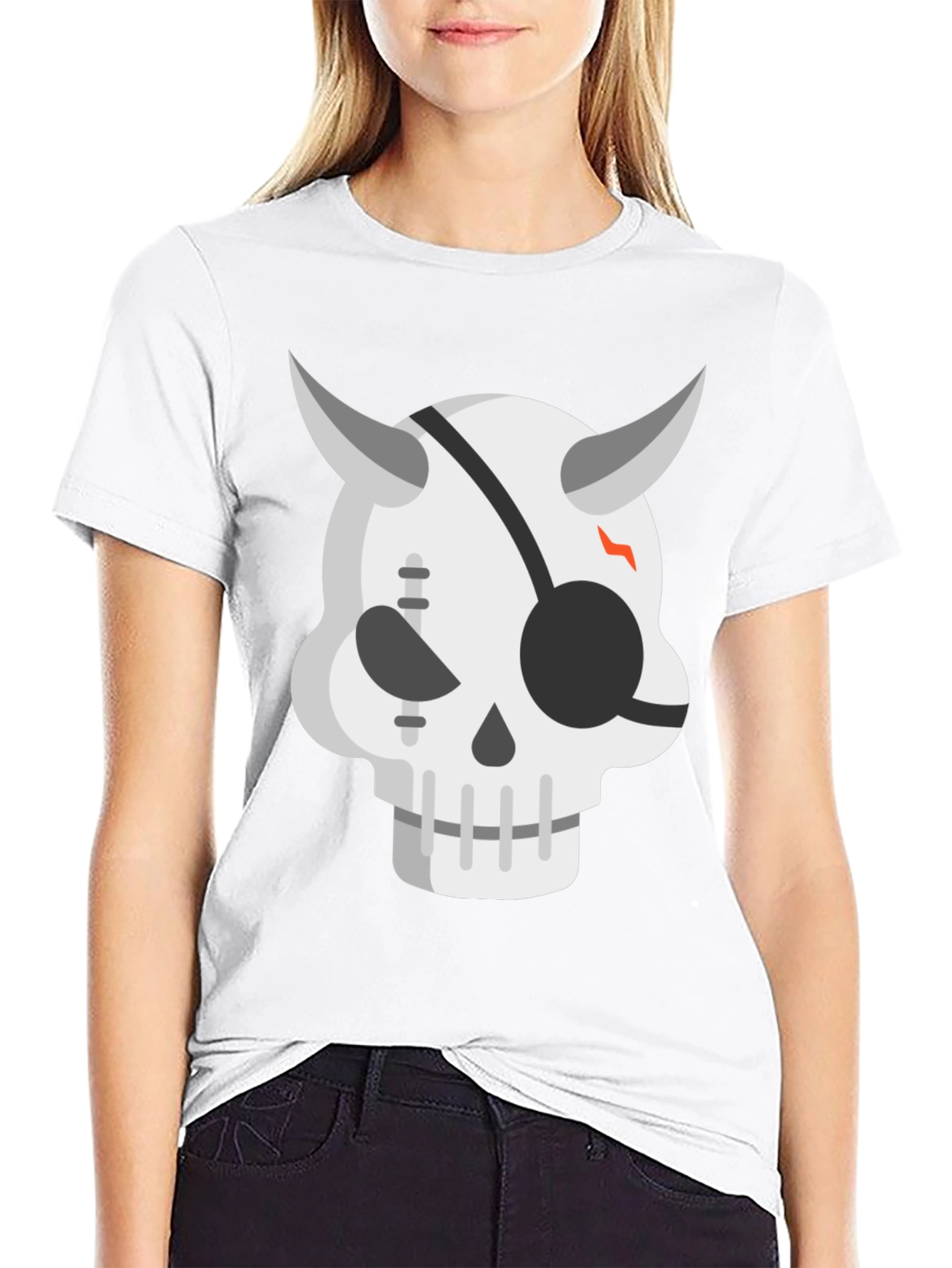 Devil Skull Graphic Tee - Cool Edgy Mens T-Shirt