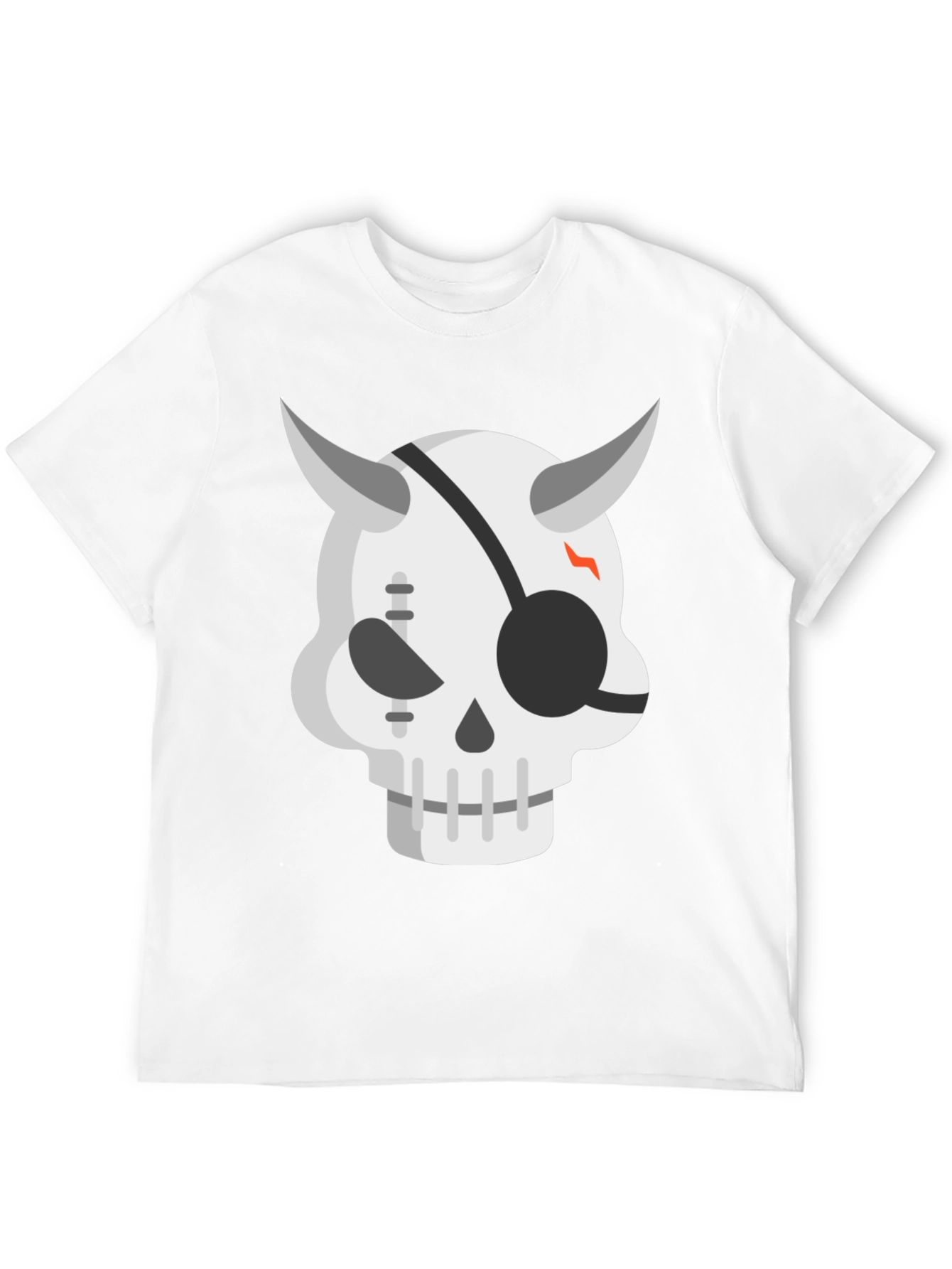 Devil Skull Graphic Tee - Cool Edgy Mens T-Shirt