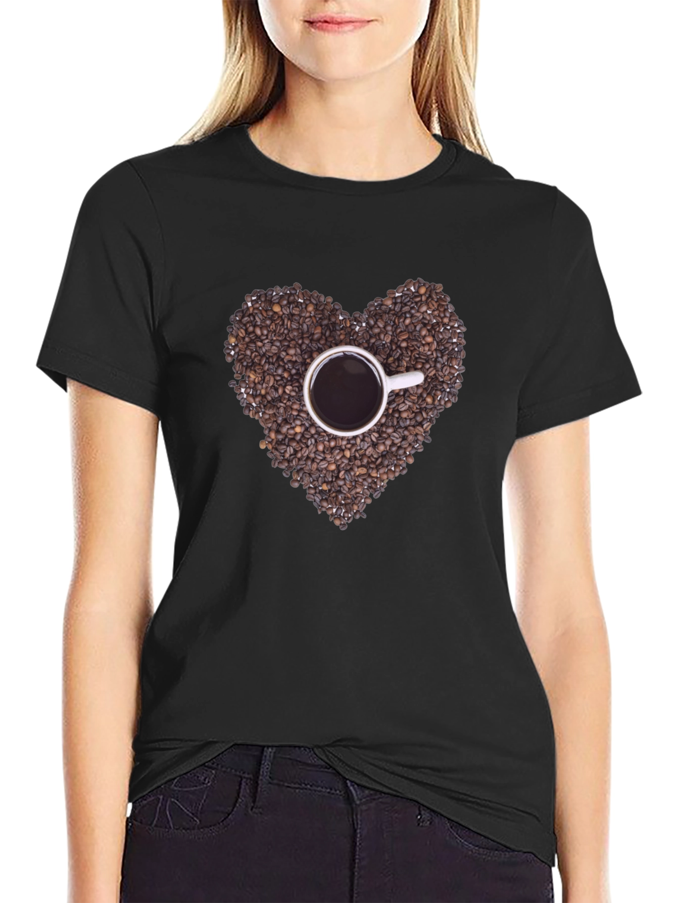 Coffee Bean Heart T-Shirt