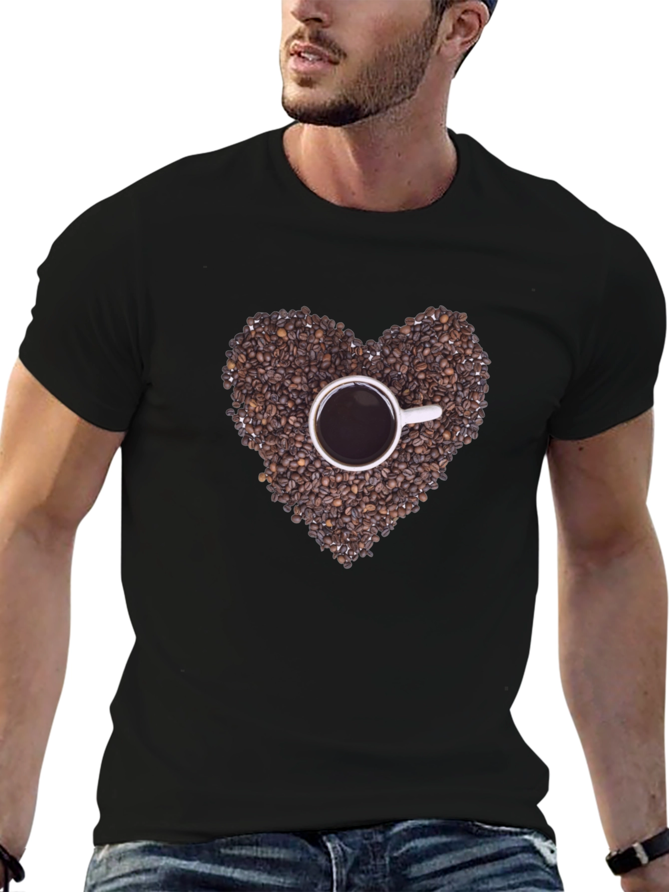 Coffee Bean Heart T-Shirt