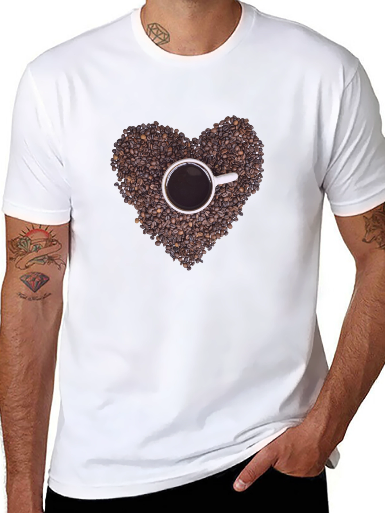 Coffee Bean Heart T-Shirt