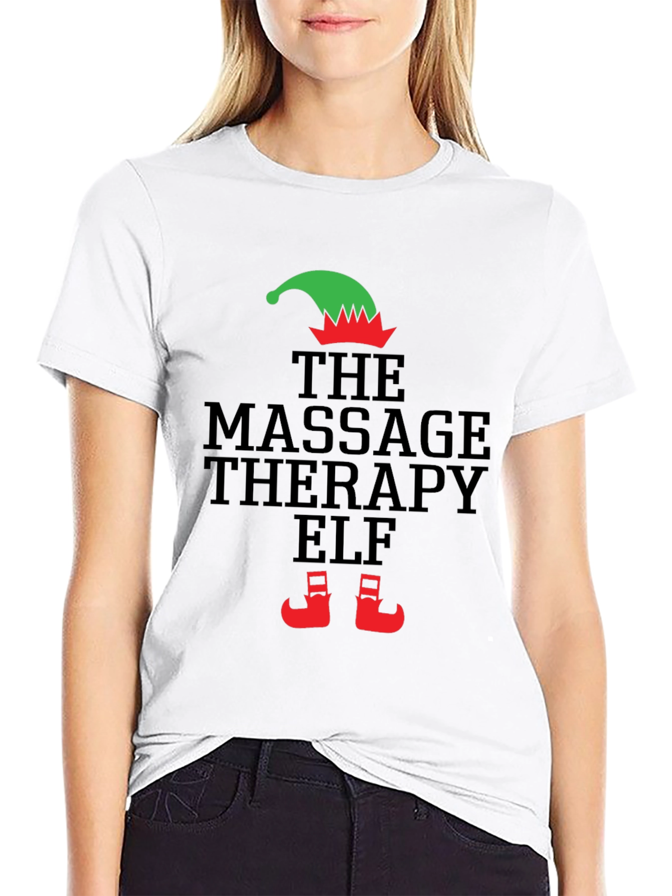 Massage Therapy Elf Christmas T-Shirt