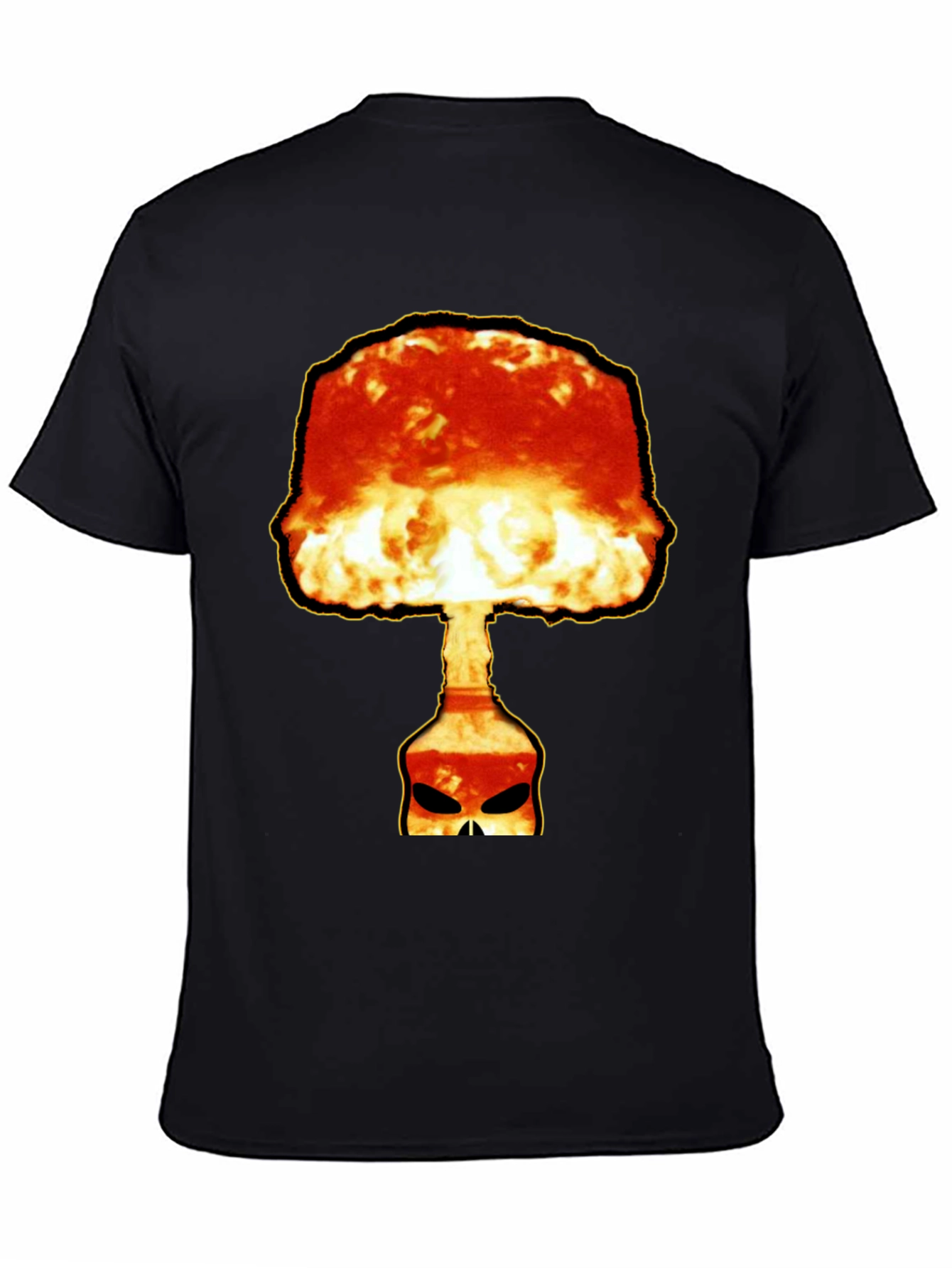 Atomic Skull Graphic Tee - Bold Black T-Shirt