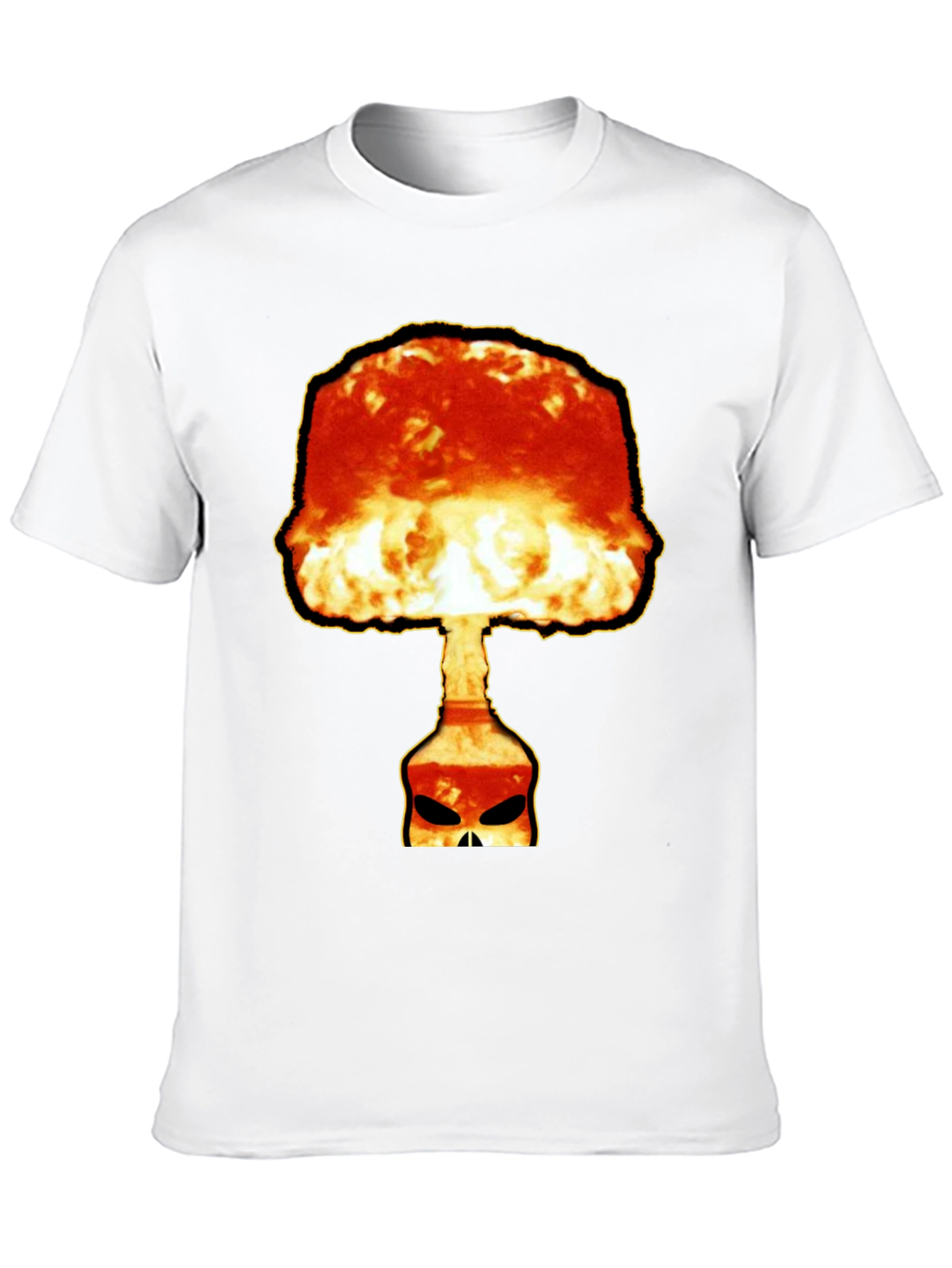 Atomic Skull Graphic Tee - Bold Black T-Shirt