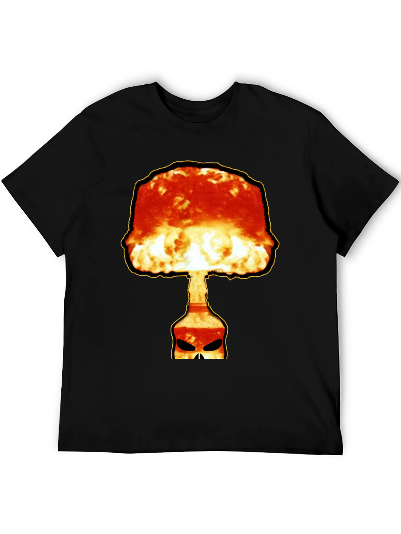 Atomic Skull Graphic Tee - Bold Black T-Shirt