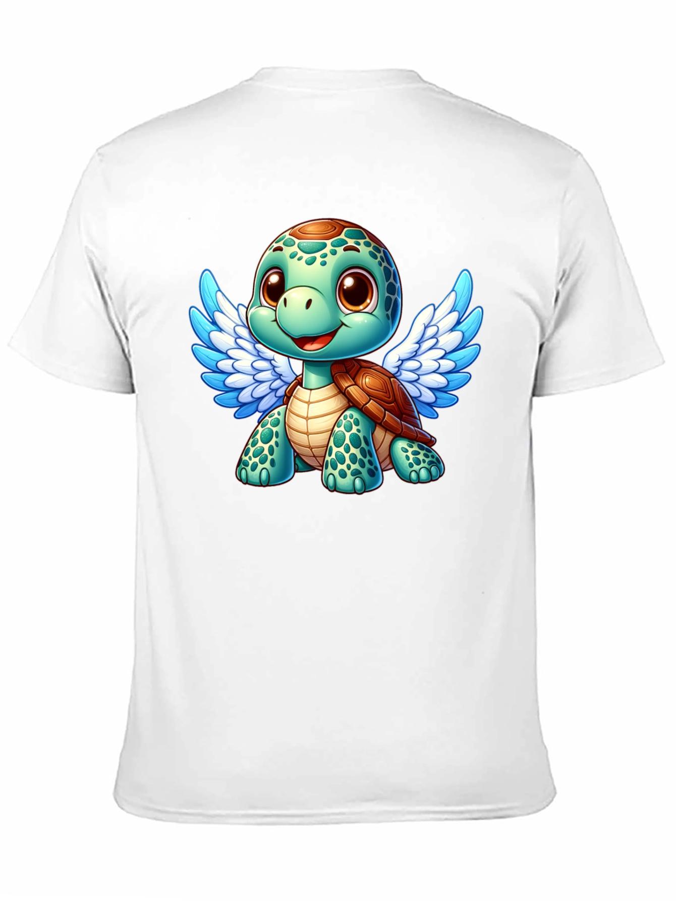 Cute Turtle Angel Graphic T-Shirt