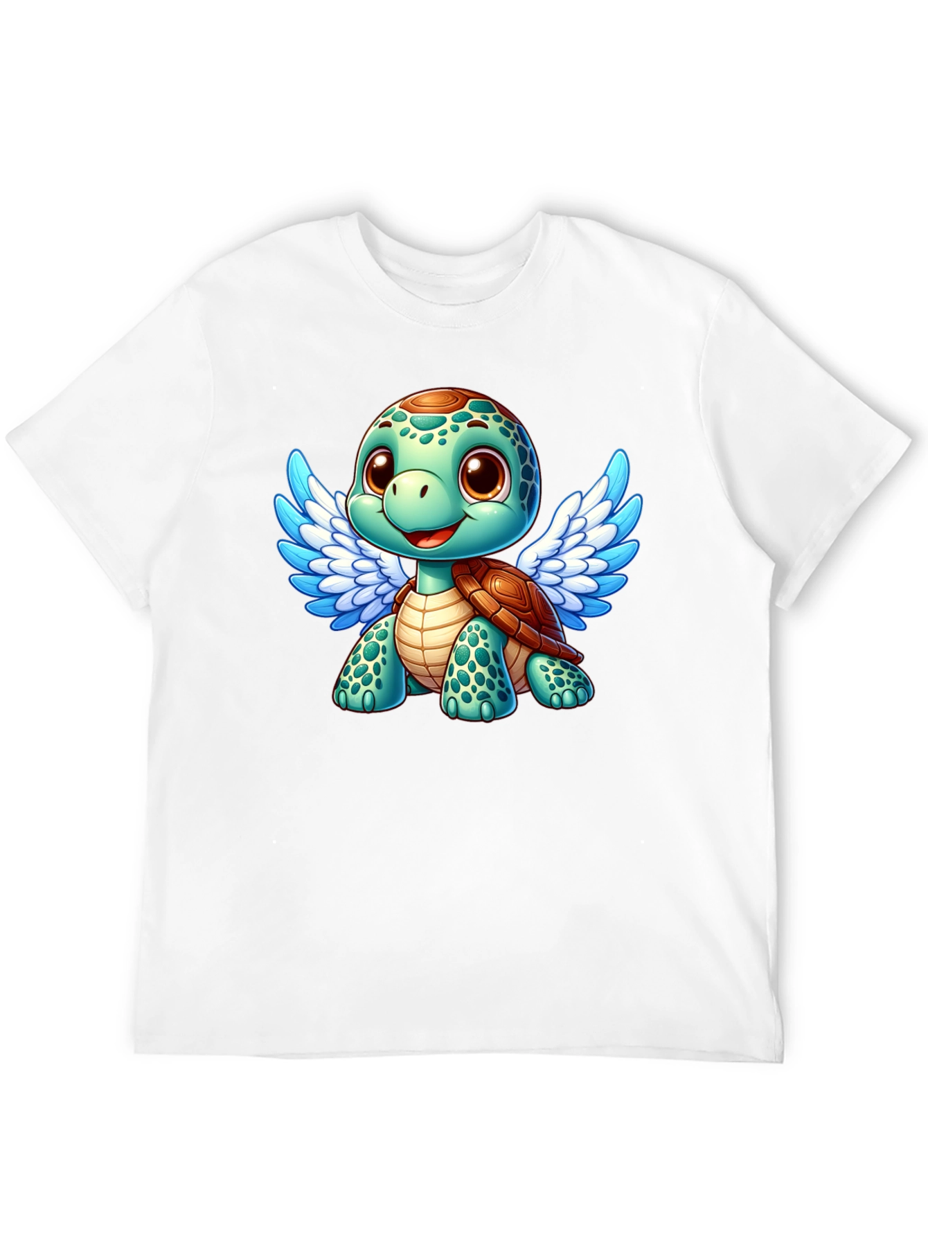 Cute Turtle Angel Graphic T-Shirt