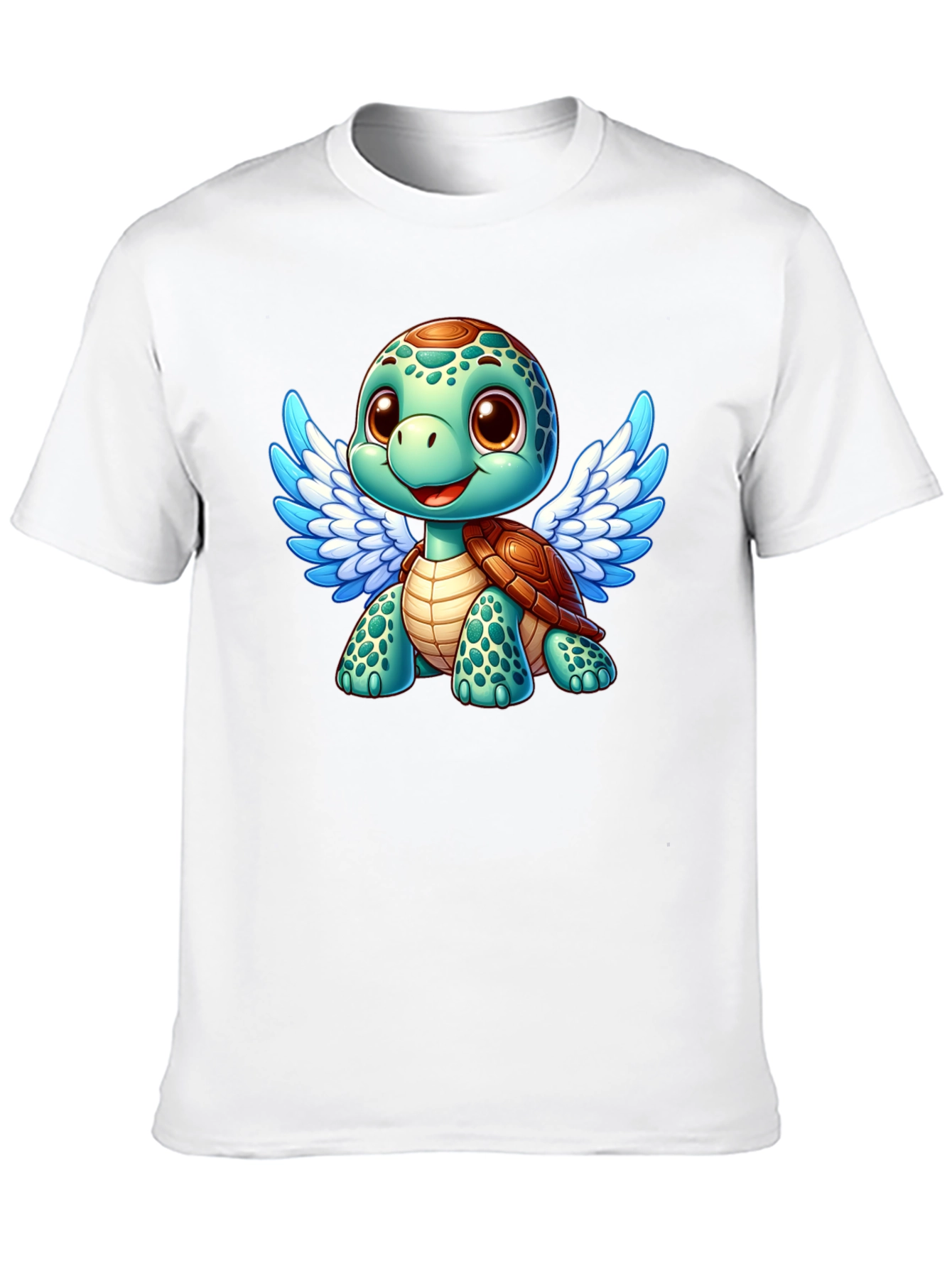 Cute Turtle Angel Graphic T-Shirt