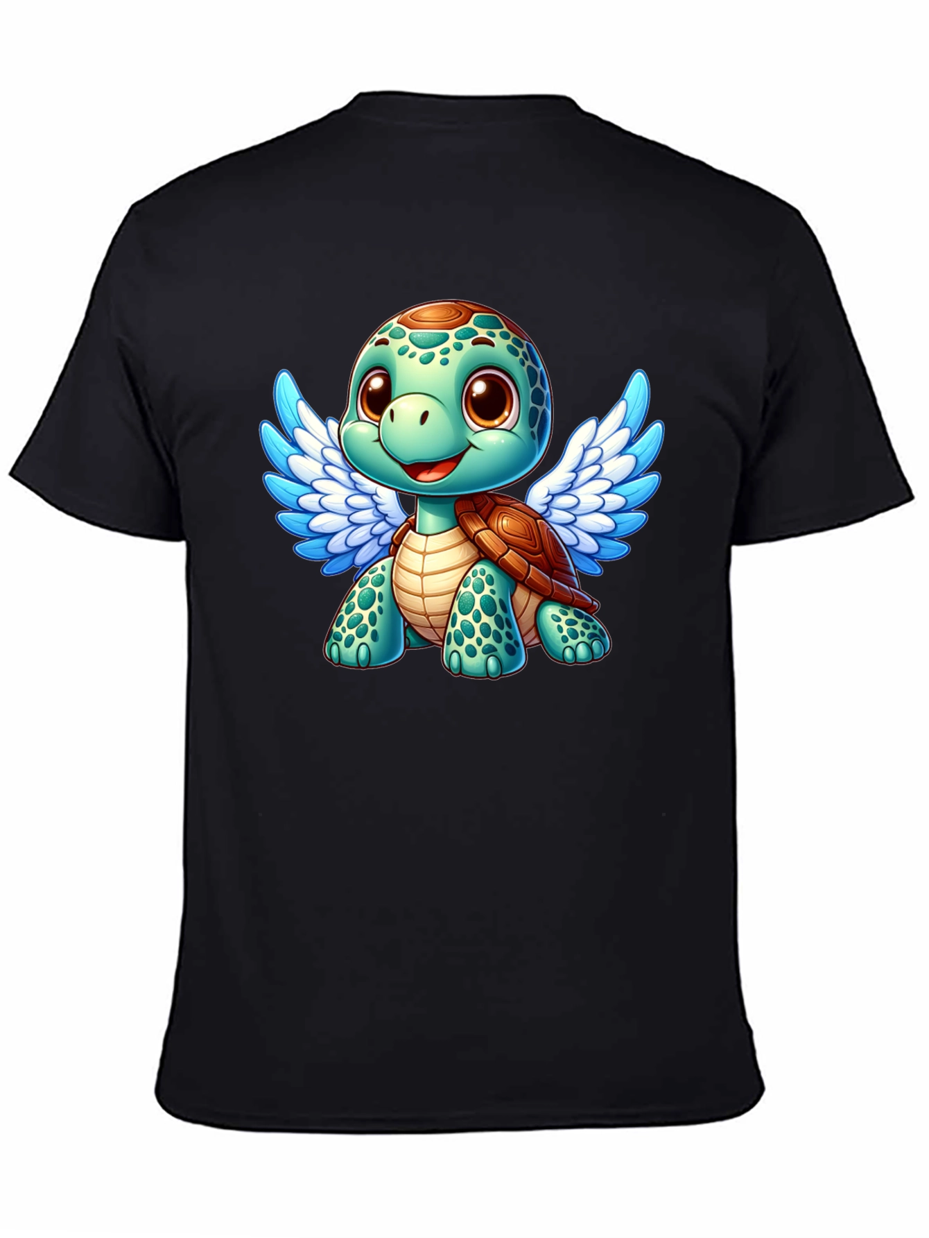 Cute Turtle Angel Graphic T-Shirt