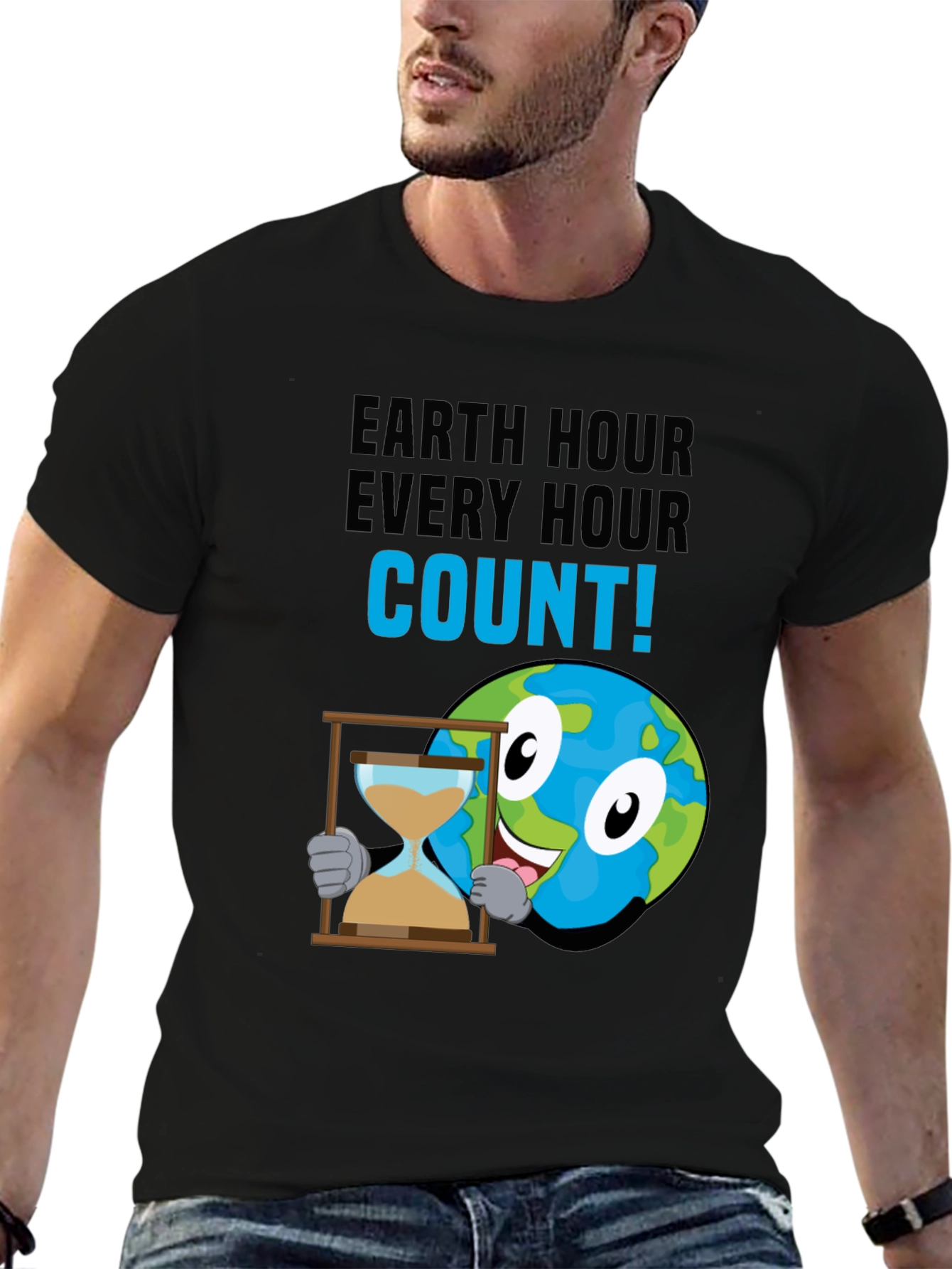 Earth Hour Every Hour Count! Graphic T-Shirt