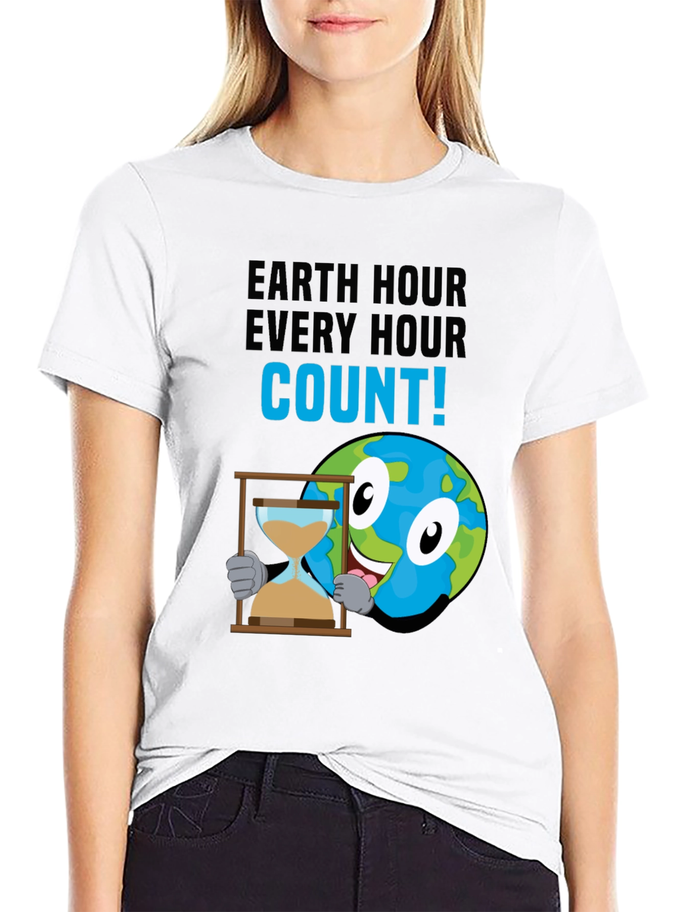 Earth Hour Every Hour Count! Graphic T-Shirt