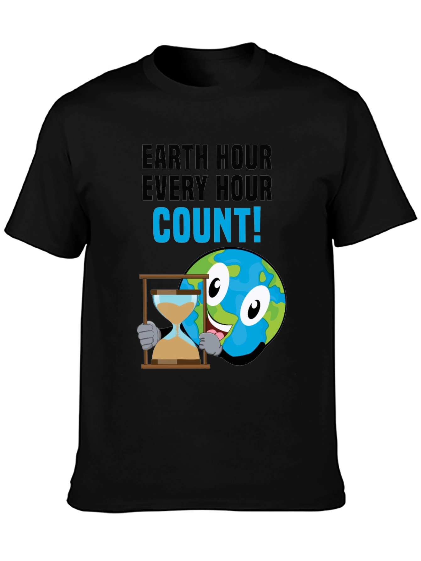 Earth Hour Every Hour Count! Graphic T-Shirt