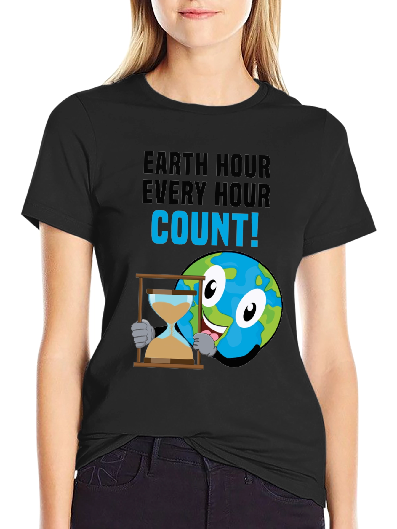 Earth Hour Every Hour Count! Graphic T-Shirt