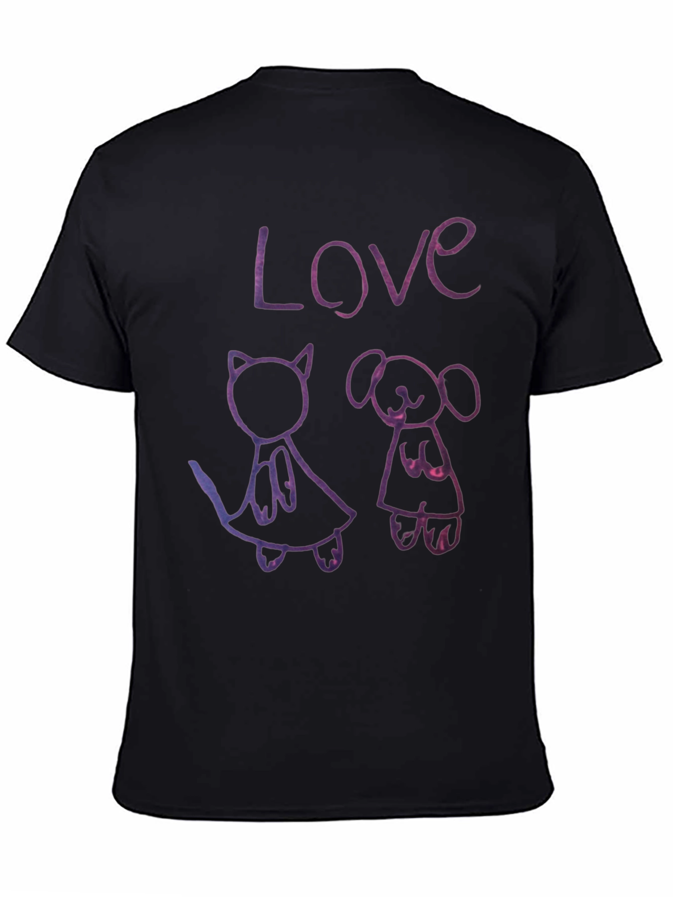 Love Cat and Dog T-Shirt Pet Lover Tee