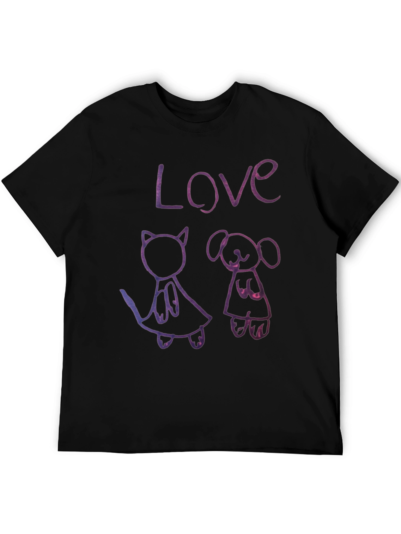 Love Cat and Dog T-Shirt Pet Lover Tee