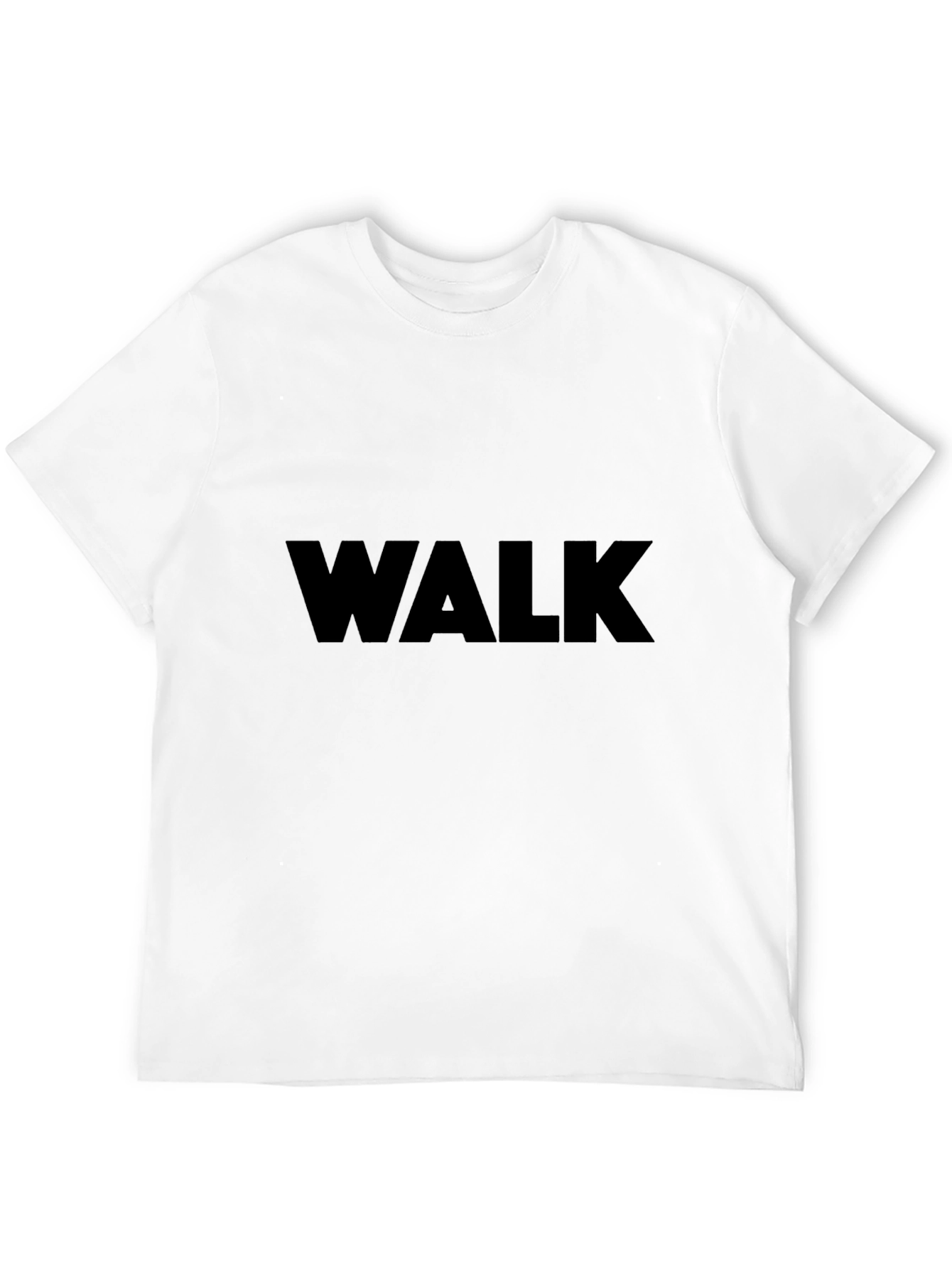 Bold WALK Graphic Tee - Black Cotton