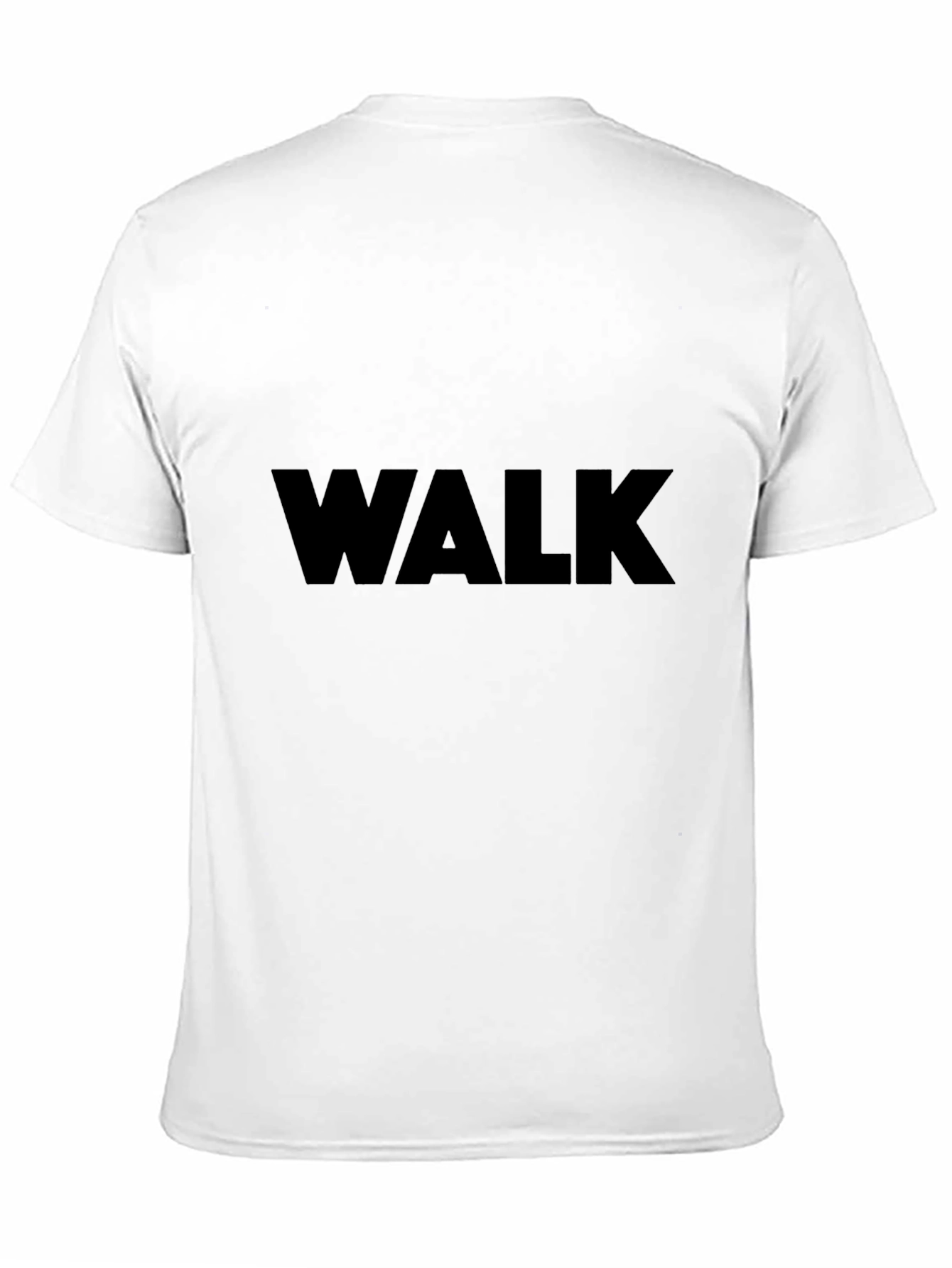 Bold WALK Graphic Tee - Black Cotton
