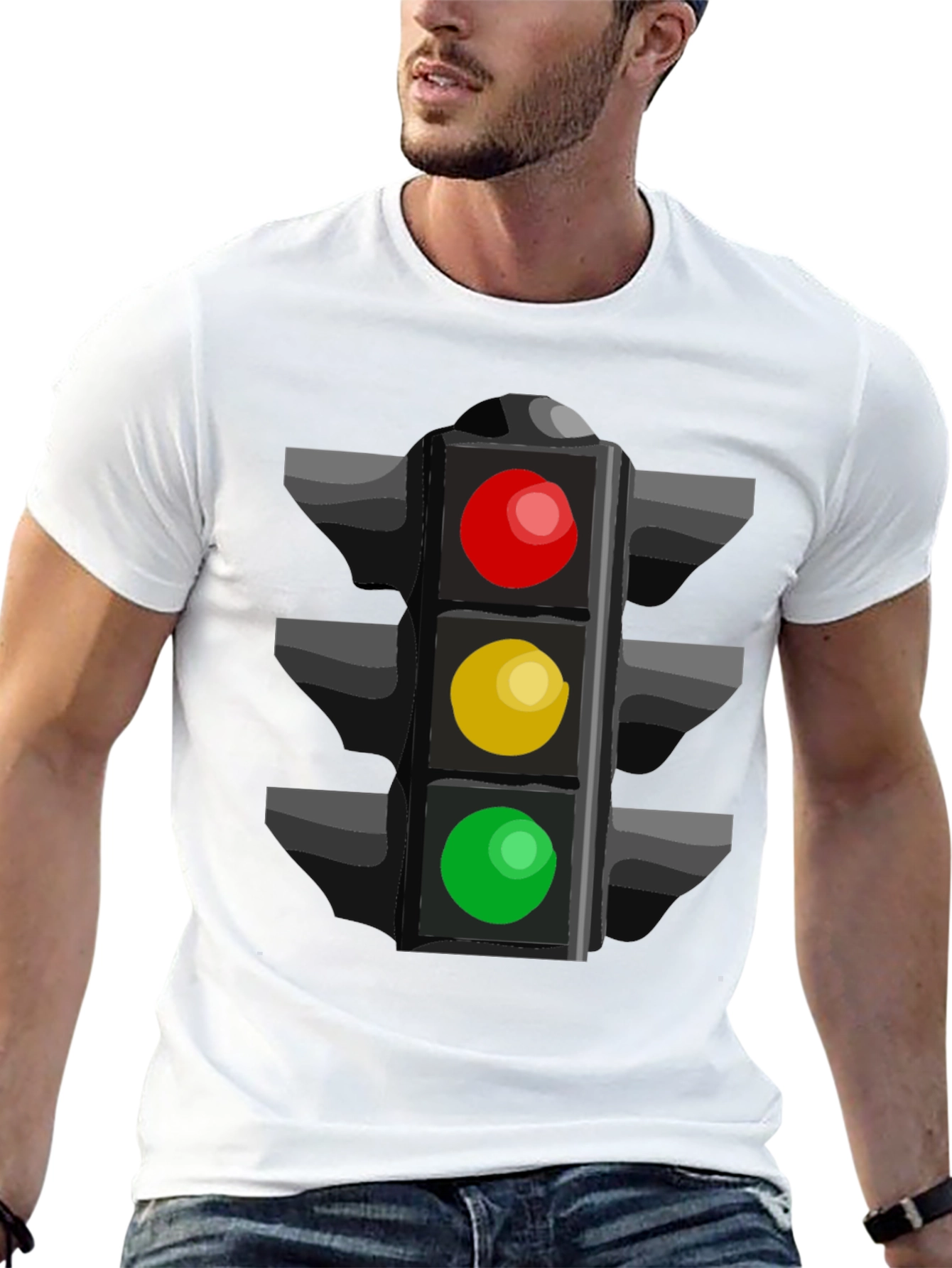Traffic Light Graphic Tee - Stoplight Shirt
