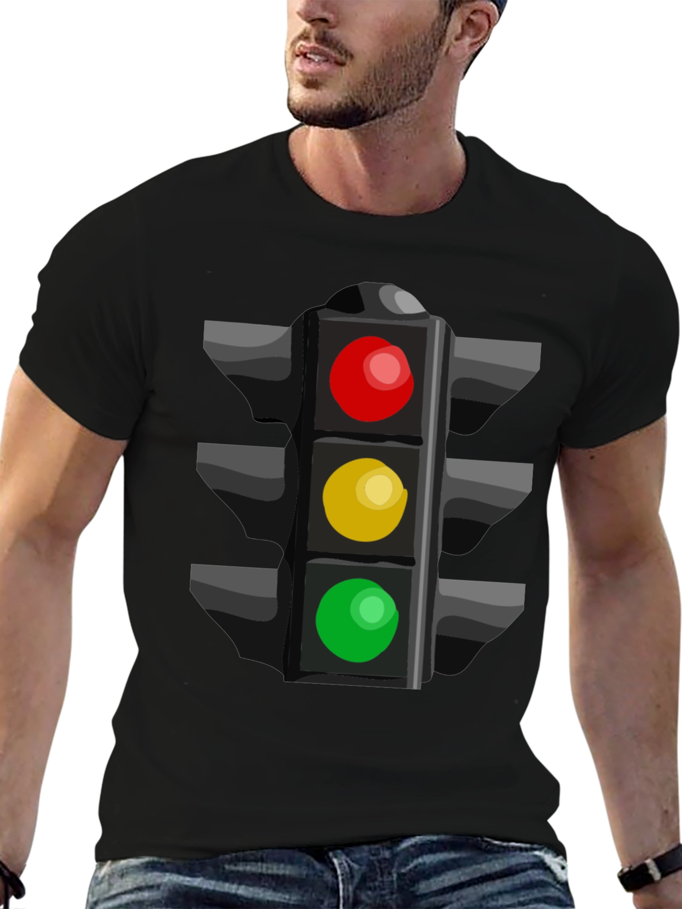 Traffic Light Graphic Tee - Stoplight Shirt