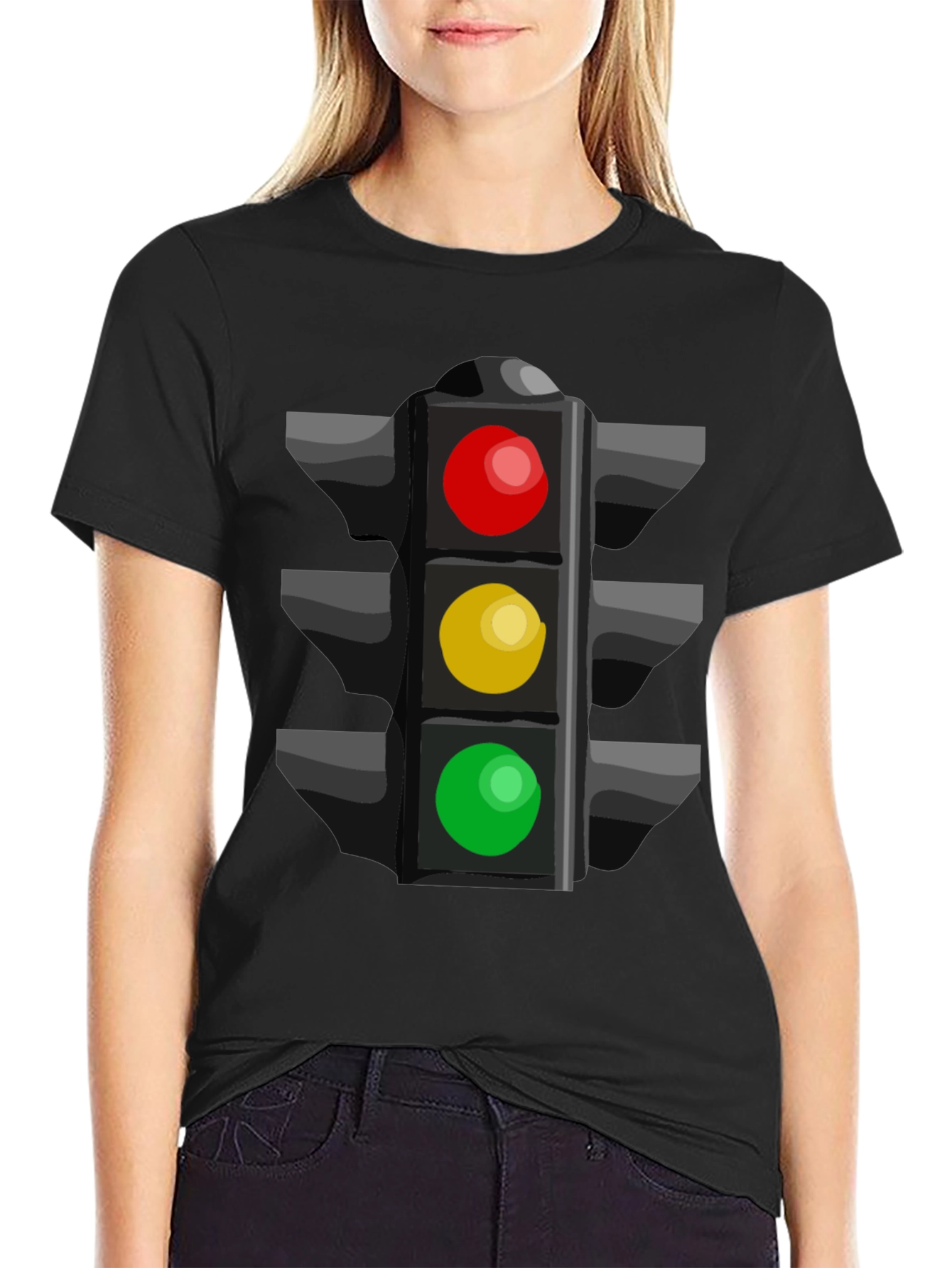 Traffic Light Graphic Tee - Stoplight Shirt