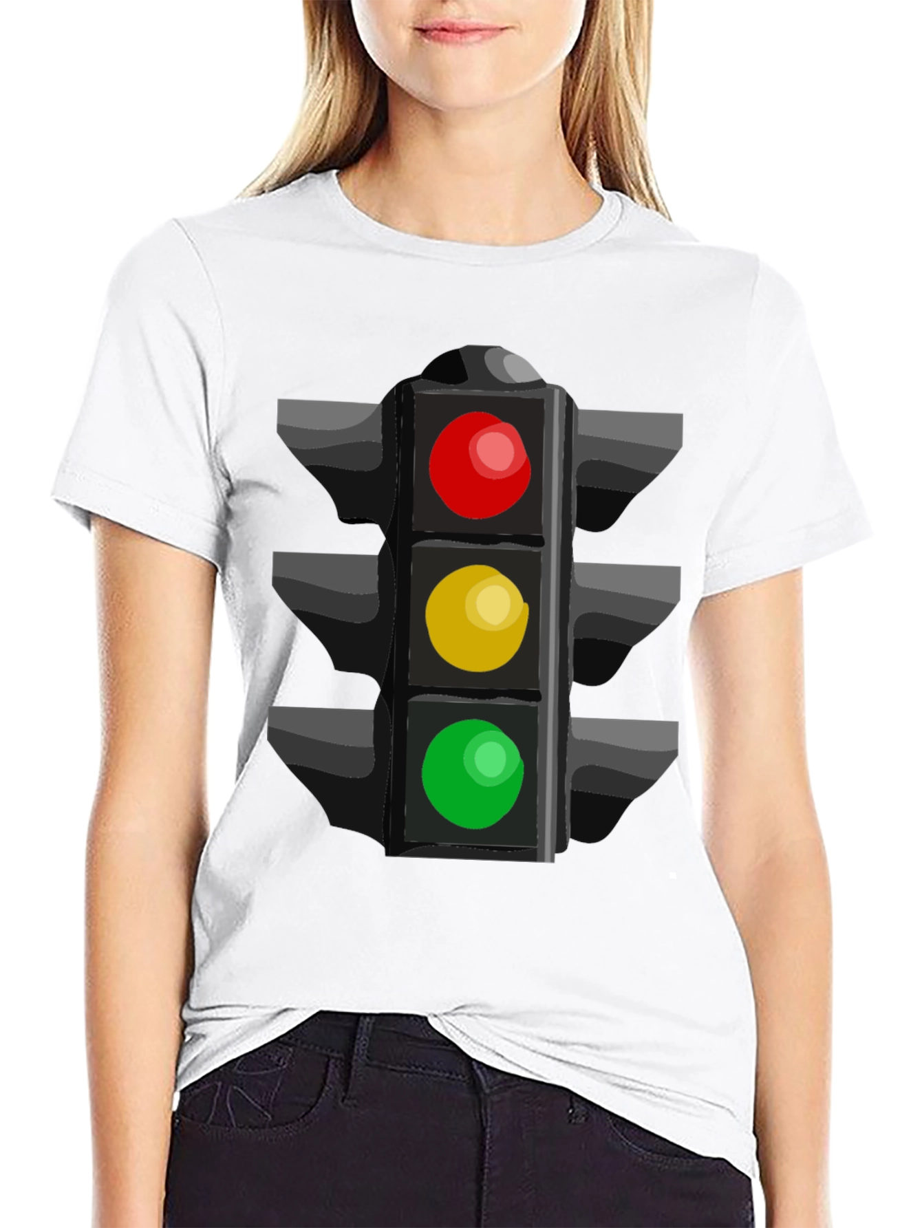 Traffic Light Graphic Tee - Stoplight Shirt