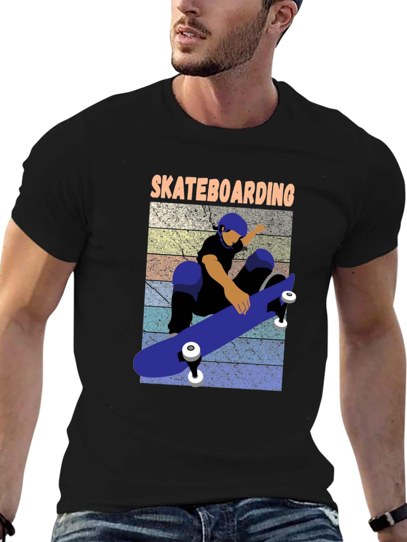 Skateboarding T-Shirt - Retro Skateboard Design