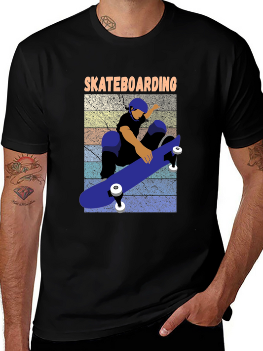 Skateboarding T-Shirt - Retro Skateboard Design