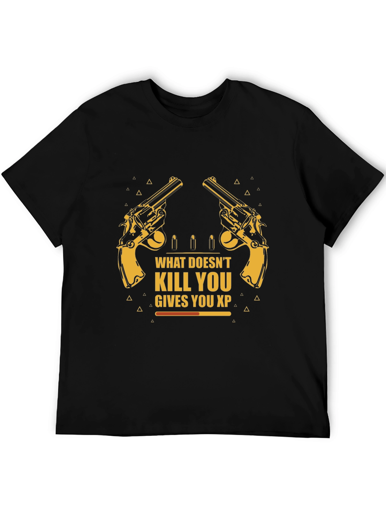 What Doesnt Kill You Gives XP Black Graphic Tee
