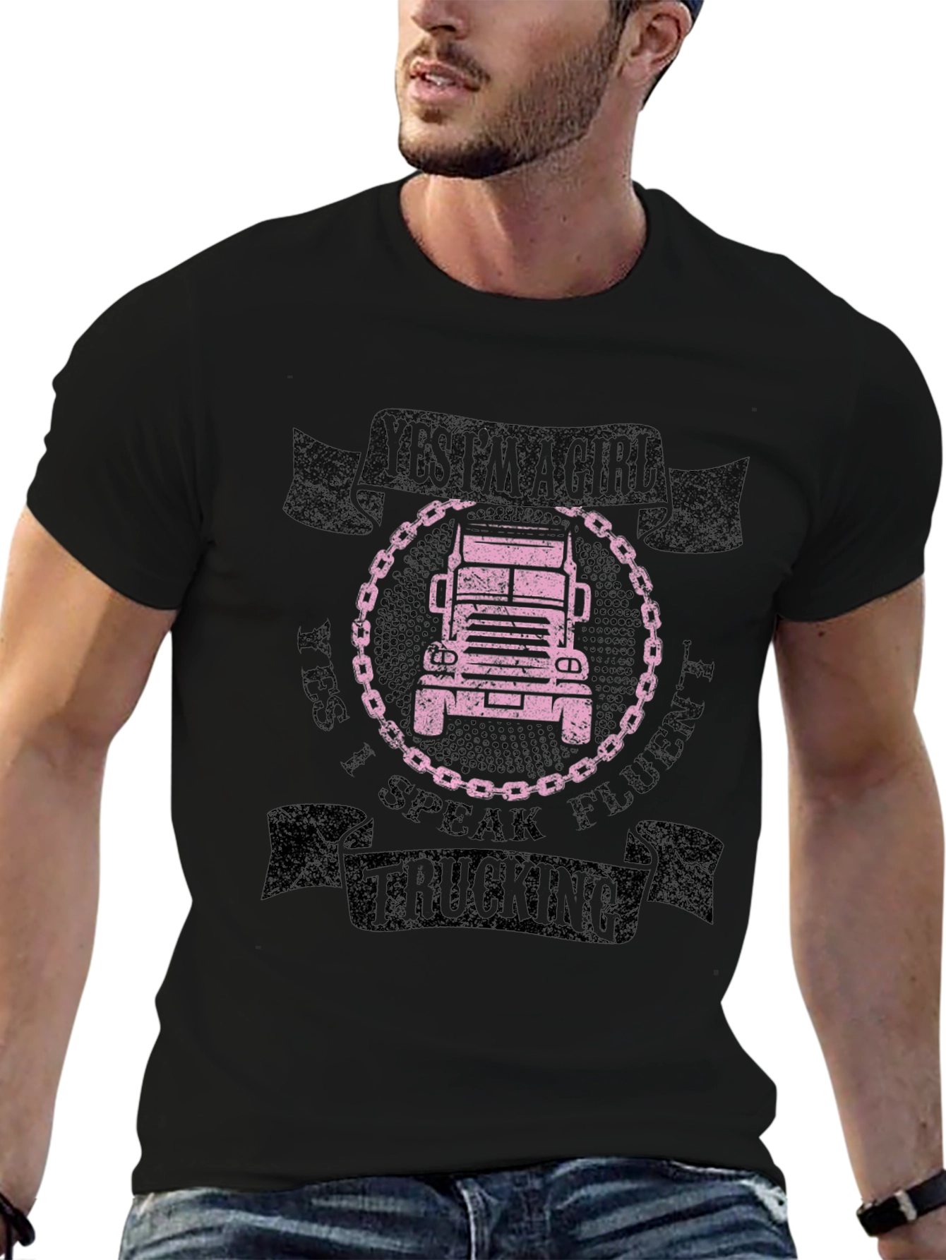 Yes Im A Girl I Speak Fluent Trucking Tee
