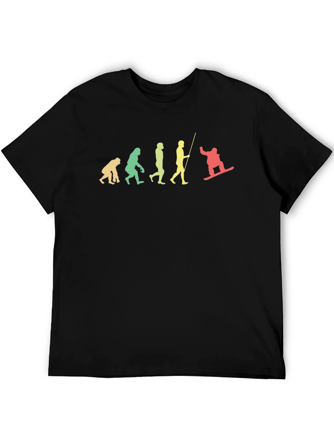 Evolution of Snowboarding T-Shirt - Black