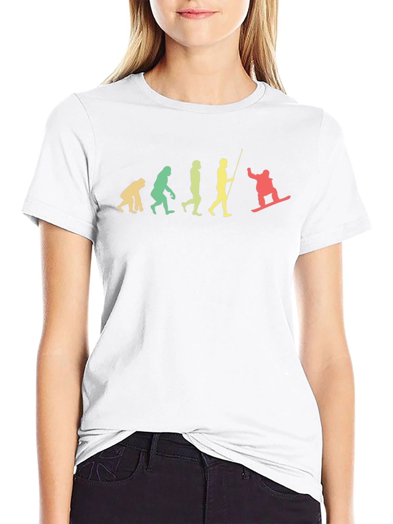 Evolution of Snowboarding T-Shirt - Black