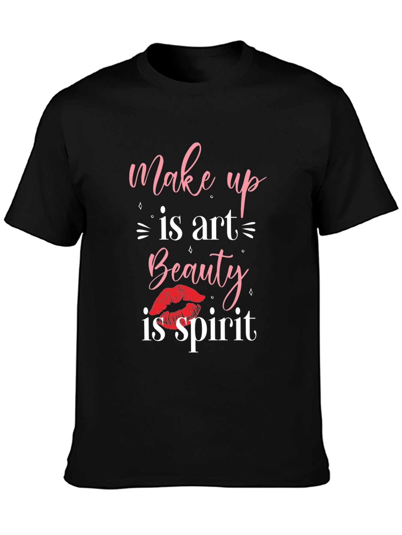 Makeup is Art Beauty is Spirit Graphic Tee