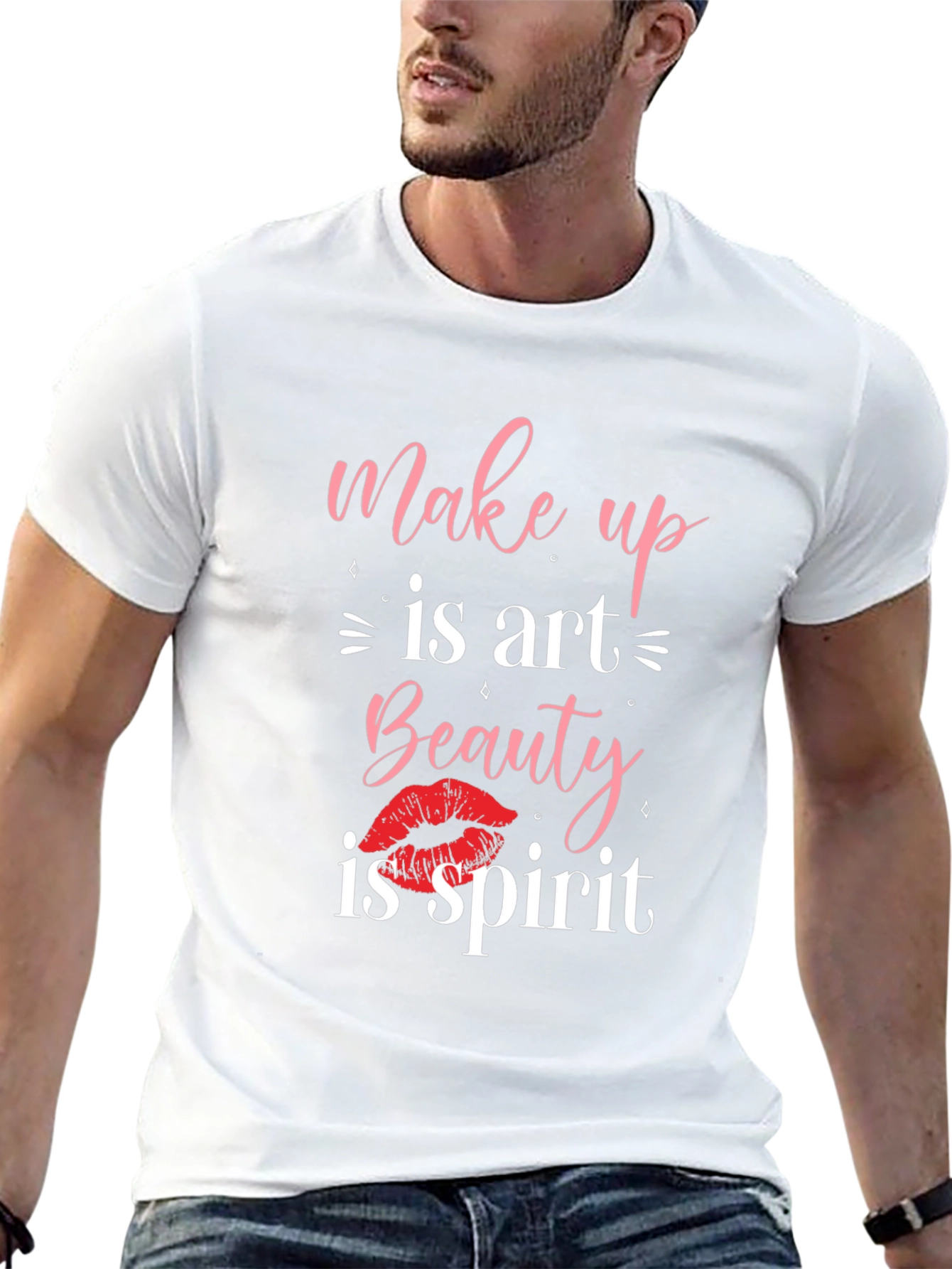 Makeup is Art Beauty is Spirit Graphic Tee