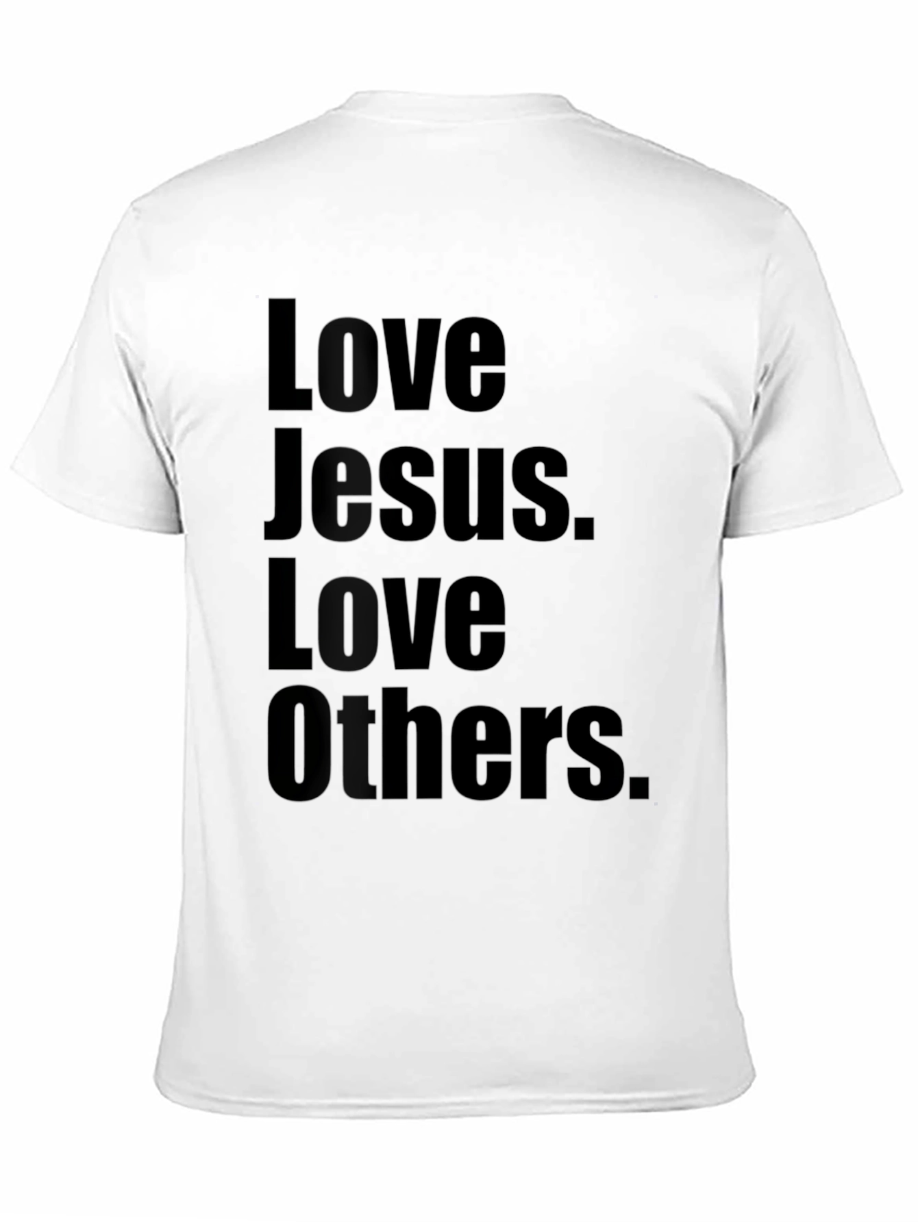 Love Jesus Love Others Black Graphic T-Shirt