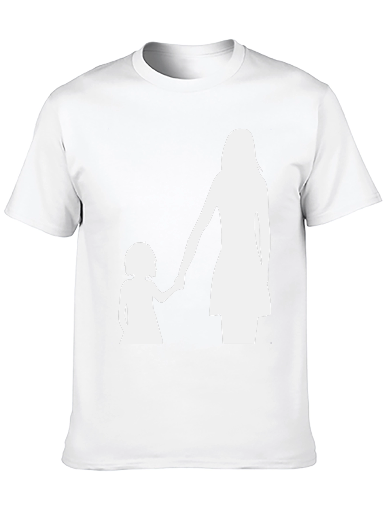 Mother Daughter Silhouette Tee - Black Cotton Blend