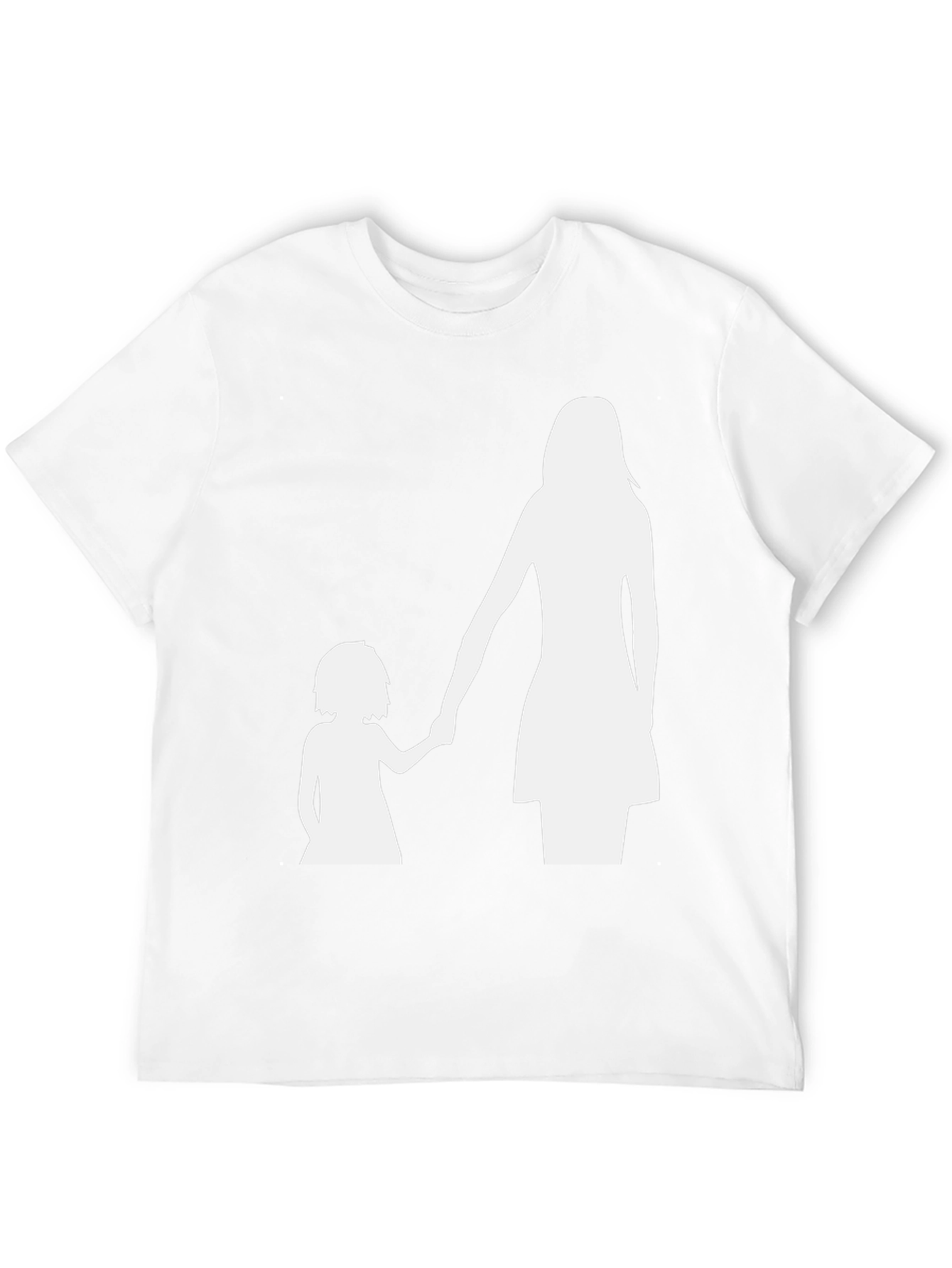 Mother Daughter Silhouette Tee - Black Cotton Blend