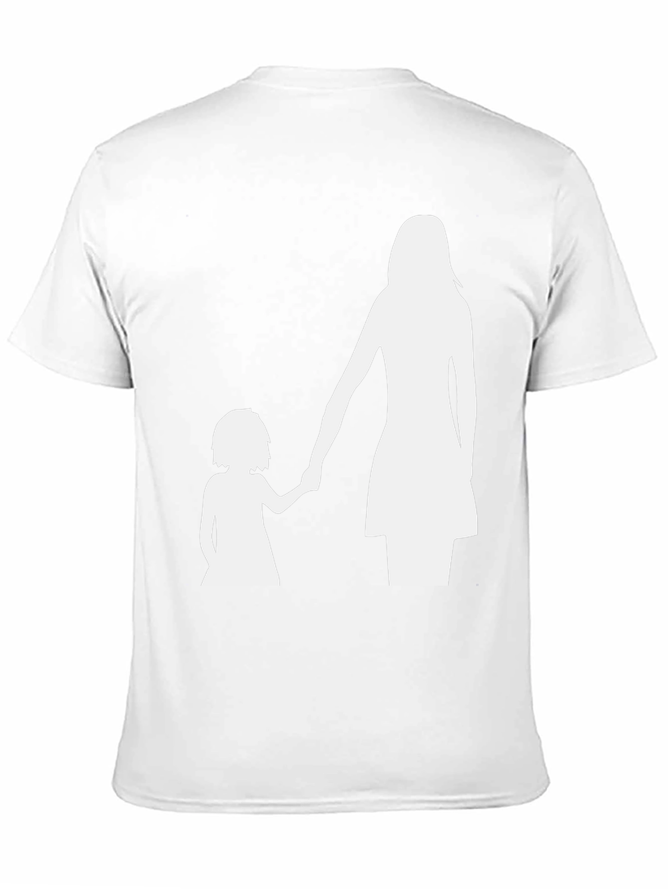 Mother Daughter Silhouette Tee - Black Cotton Blend
