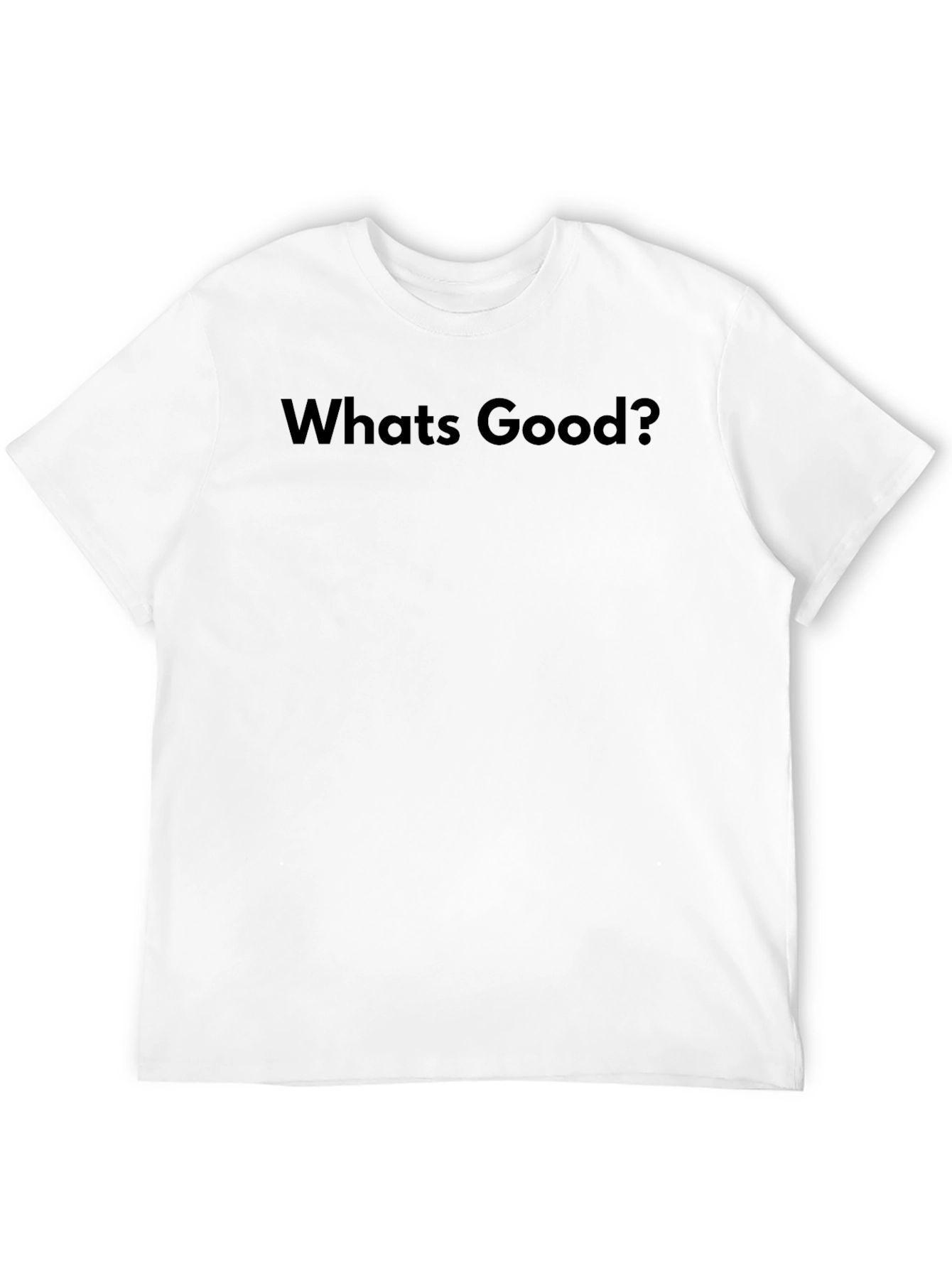 Whats Good? Graphic Tee - Black Casual T-Shirt