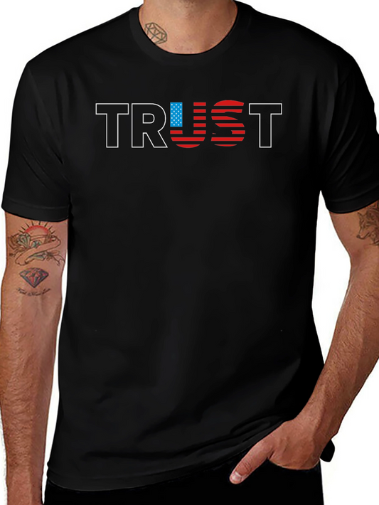 TRUST USA Flag Graphic Tee