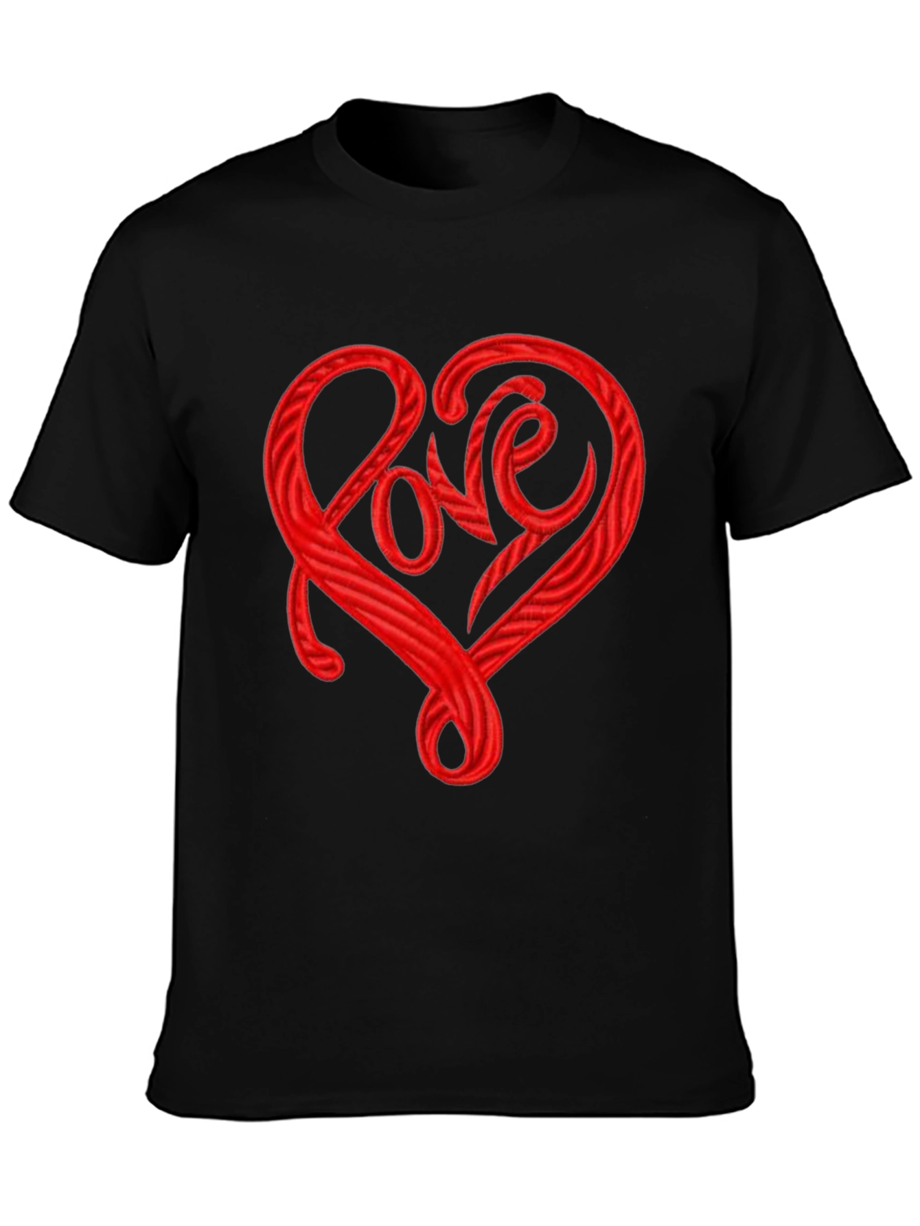 Love Heart Graphic Tee - Stylish Crew Neck T-Shirt