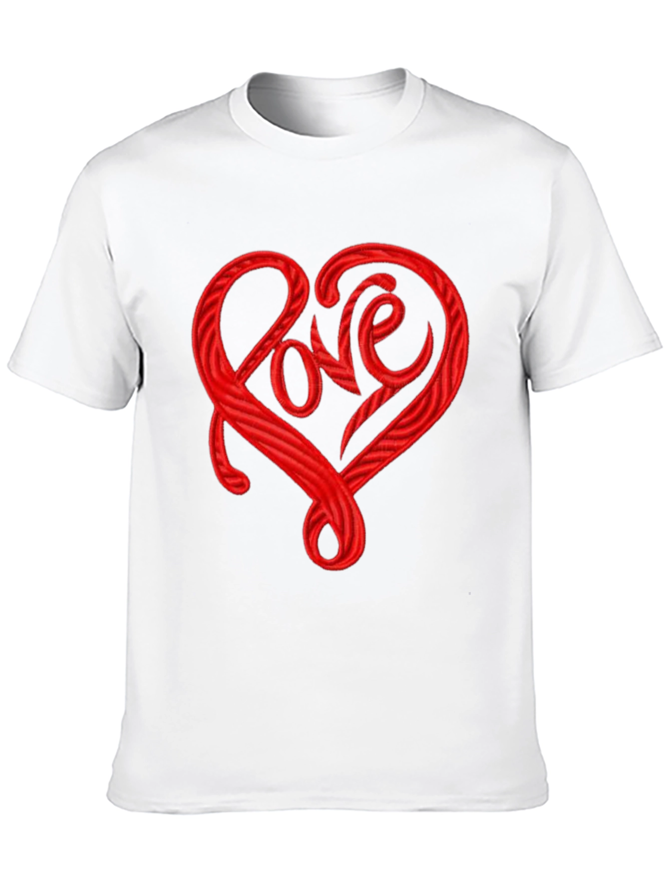 Love Heart Graphic Tee - Stylish Crew Neck T-Shirt