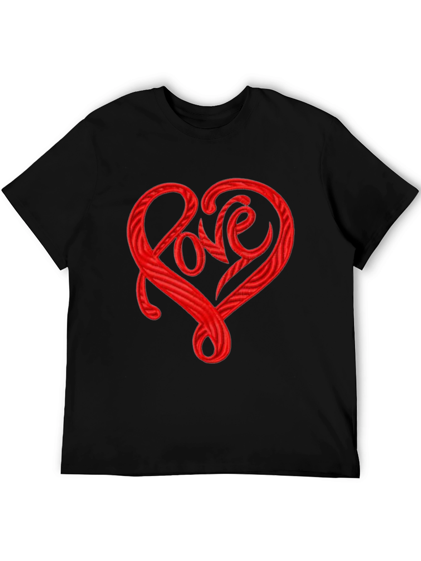 Love Heart Graphic Tee - Stylish Crew Neck T-Shirt
