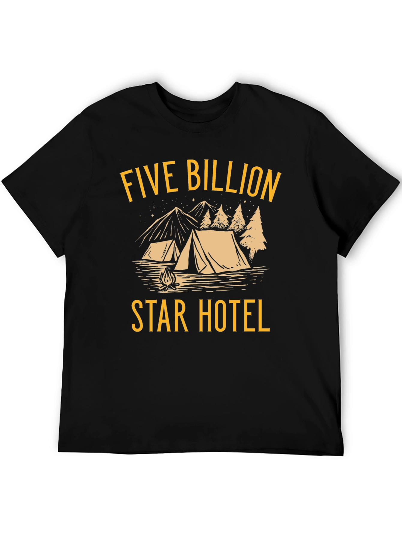 Five Billion Star Hotel Graphic Tee - Camping T-Shirt