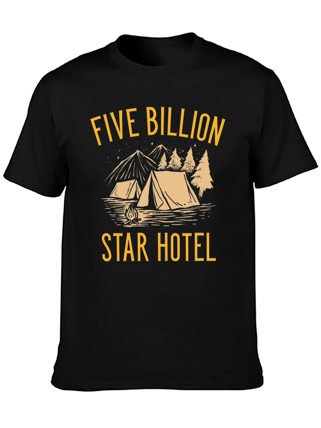 Five Billion Star Hotel Graphic Tee - Camping T-Shirt