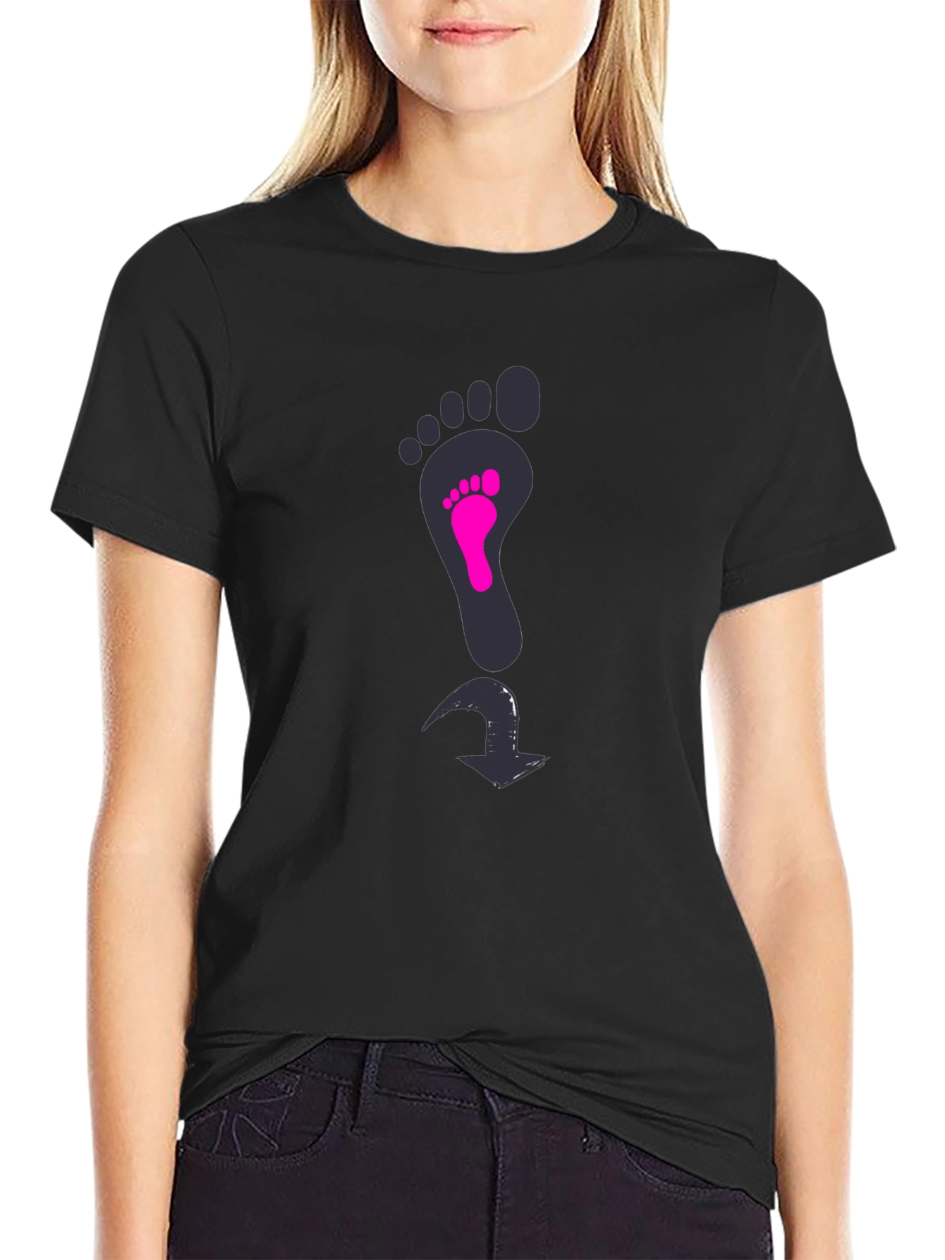 Footprint T-Shirt: Pregnancy Announcement Tee