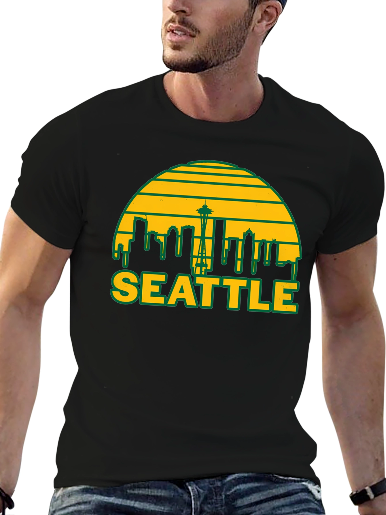 Seattle Skyline Graphic T-Shirt